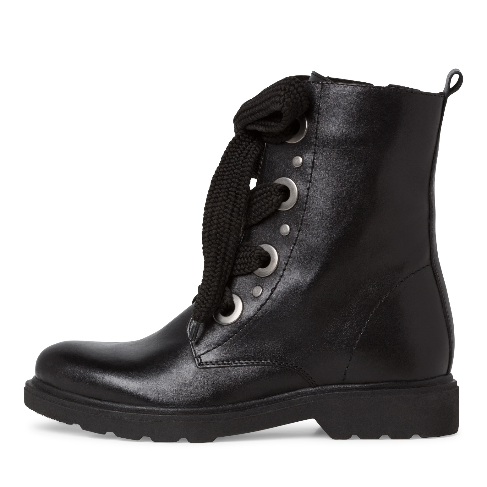 Lederstiefelette - schwarz, BLACK ANTIC, hi-res