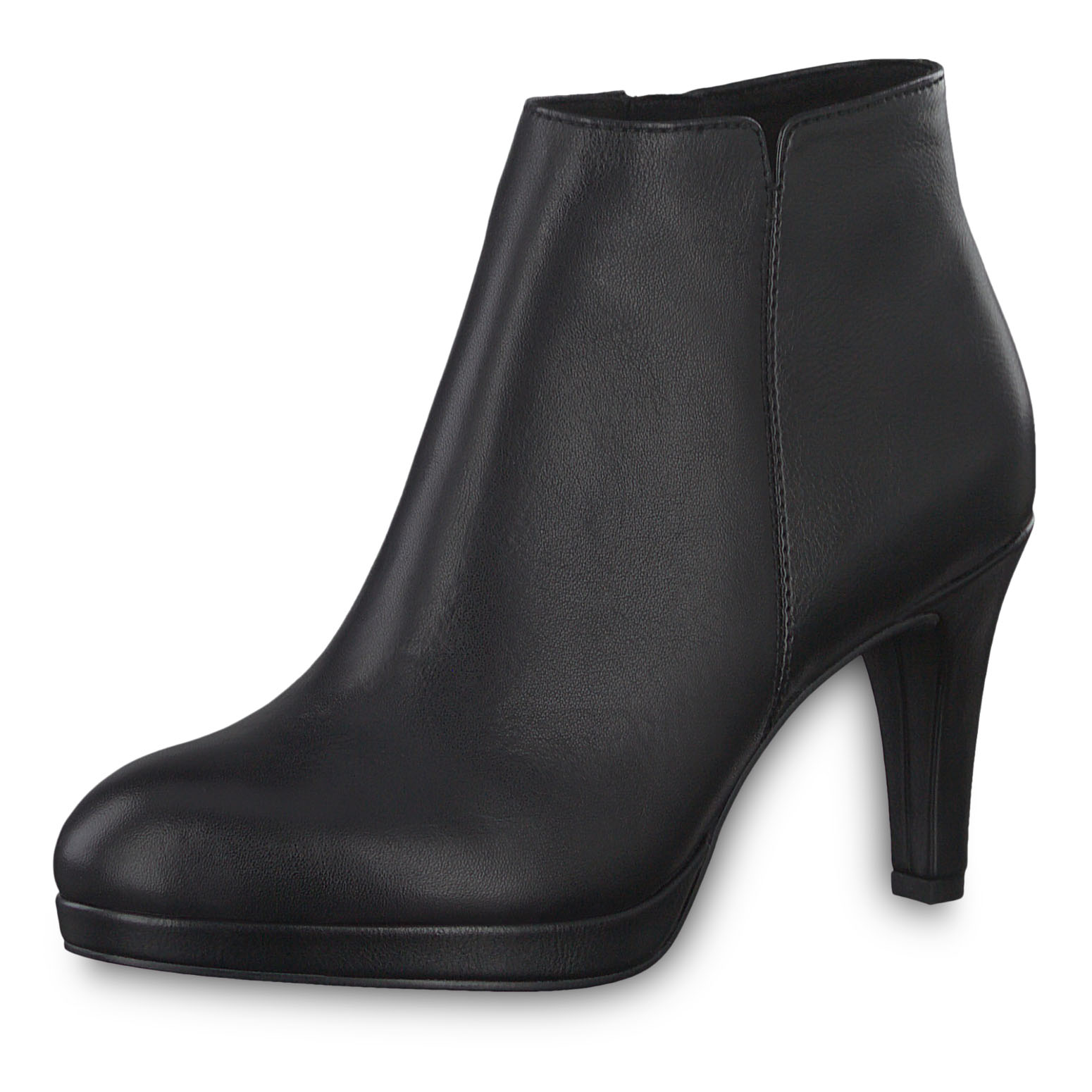 Lederstiefelette - schwarz, BLACK ANTIC, hi-res