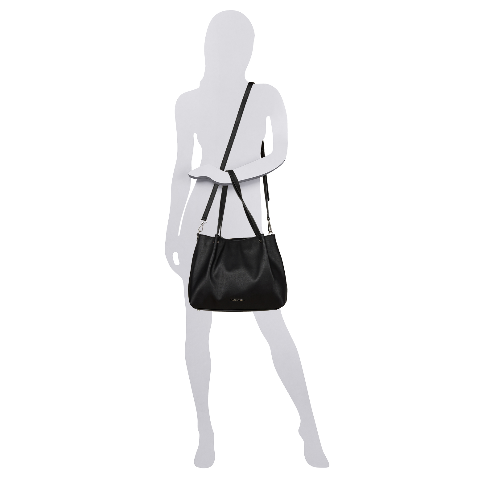 Handbag - black, BLACK, hi-res