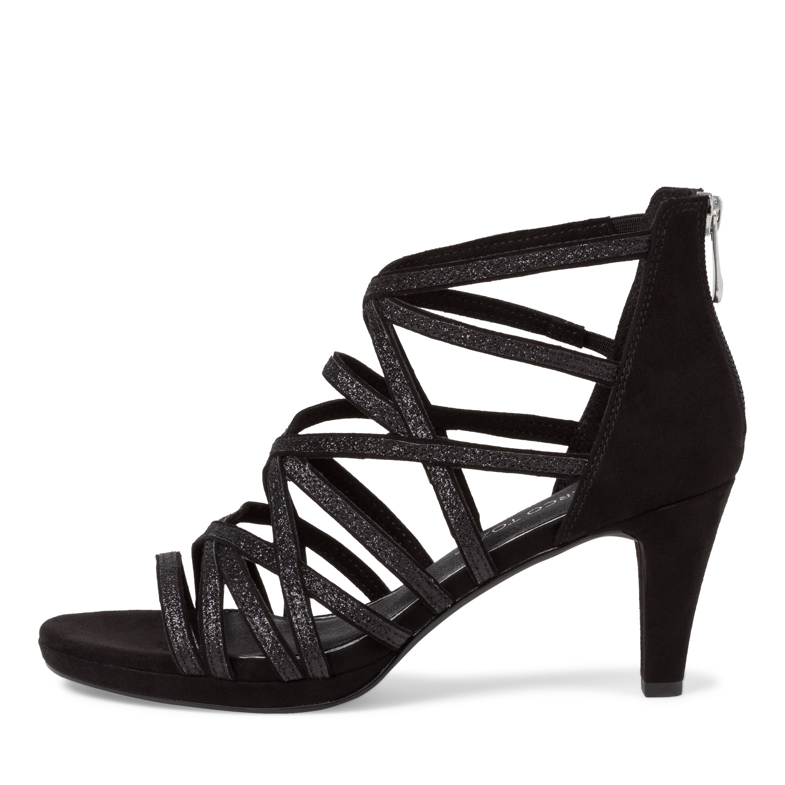 Sandalette - schwarz, BLACK COMB, hi-res