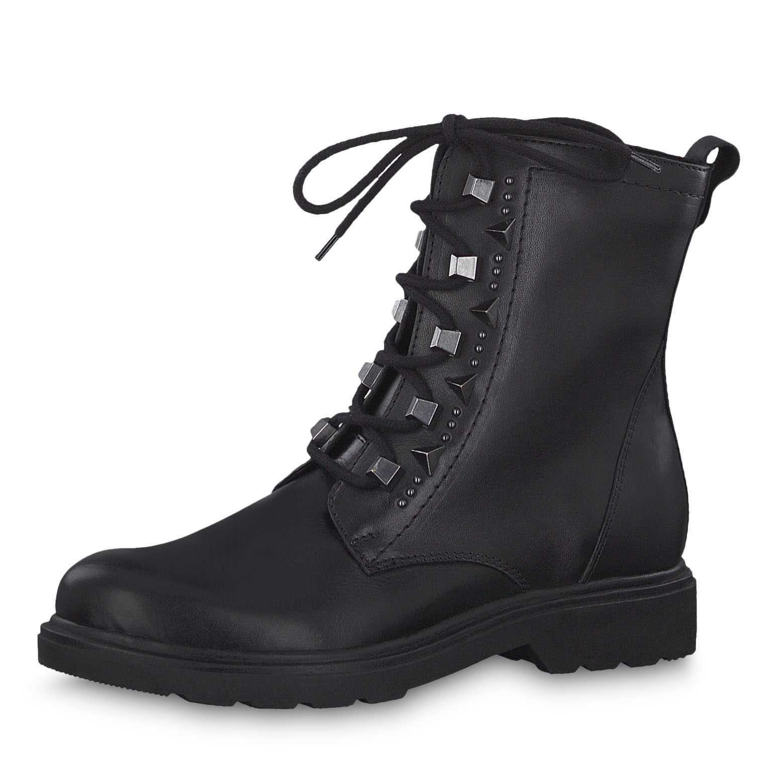 Lederstiefelette - schwarz, BLACK ANTIC, hi-res
