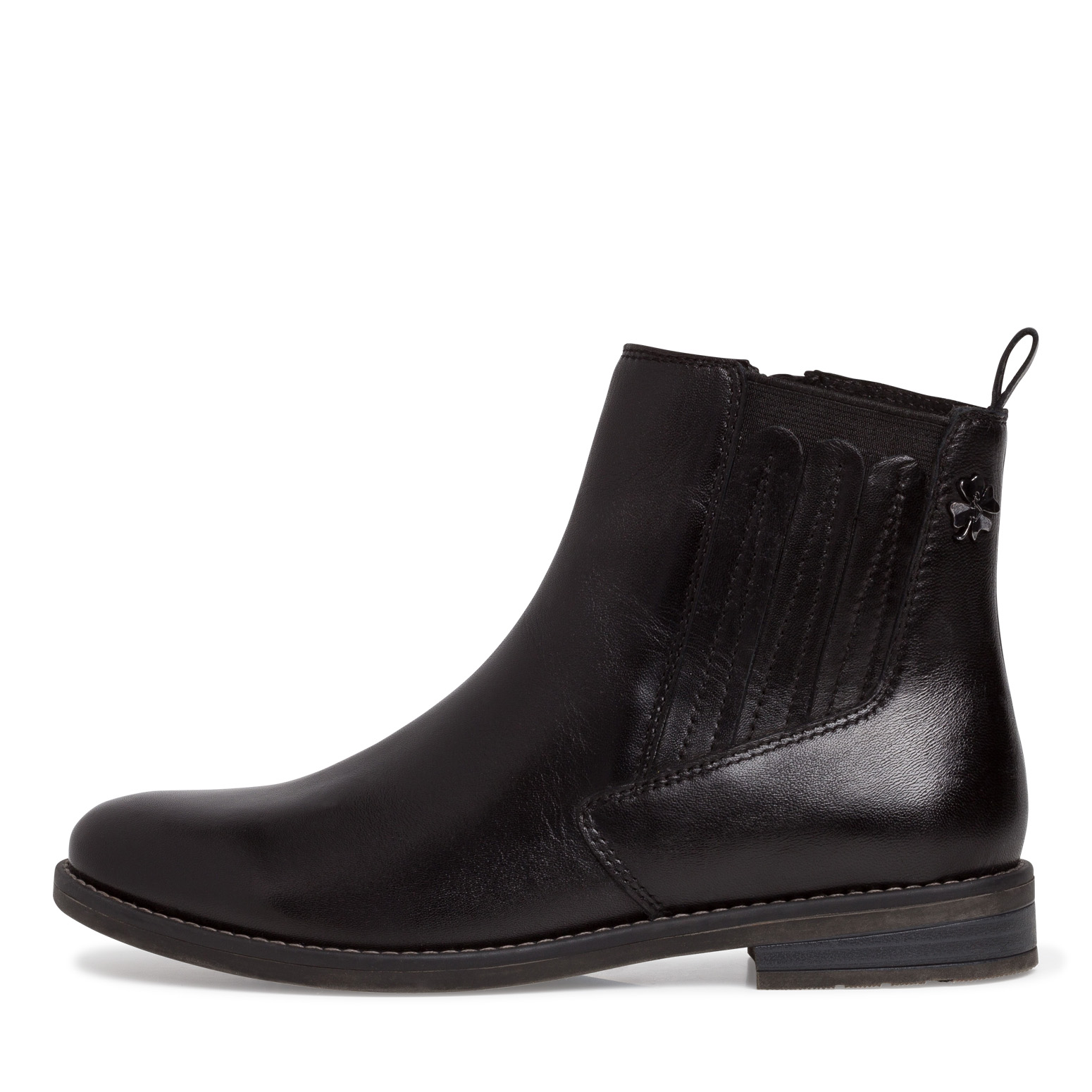 Leder Chelsea Boot - schwarz, BLACK ANTIC, hi-res