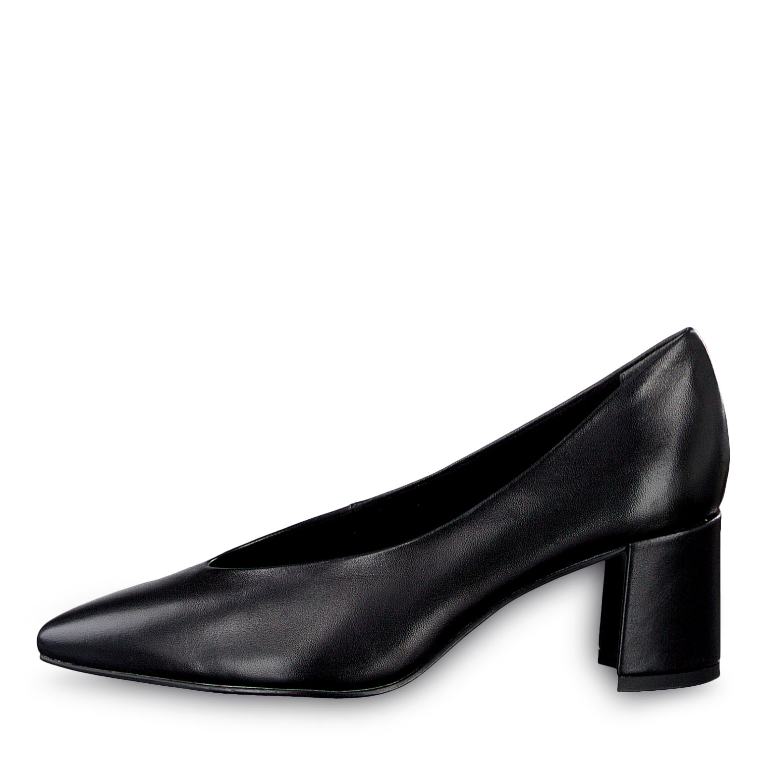 Escarpin en cuir - noir, BLACK ANTIC, hi-res