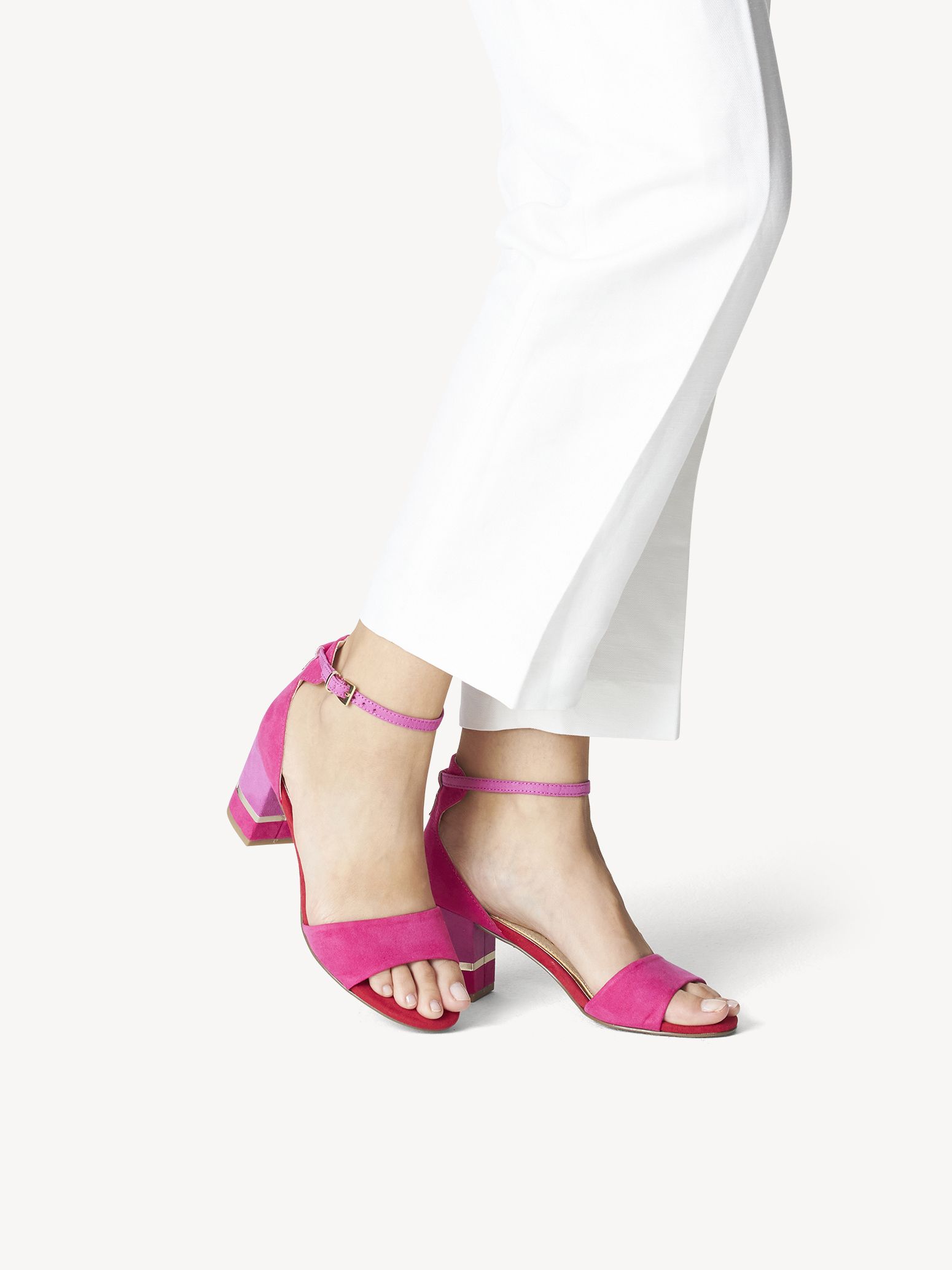 Heeled sandal - pink, PINK COMB, hi-res