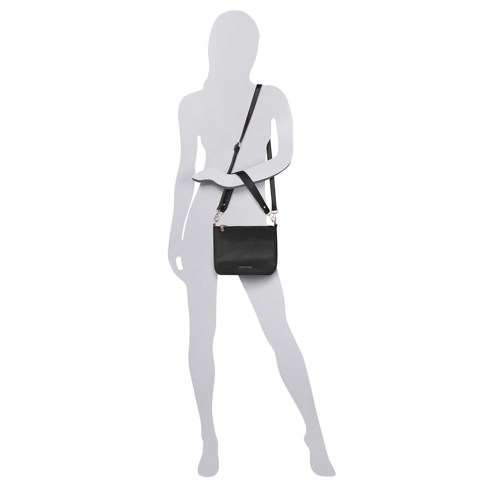 Handtasche - schwarz, BLACK, hi-res
