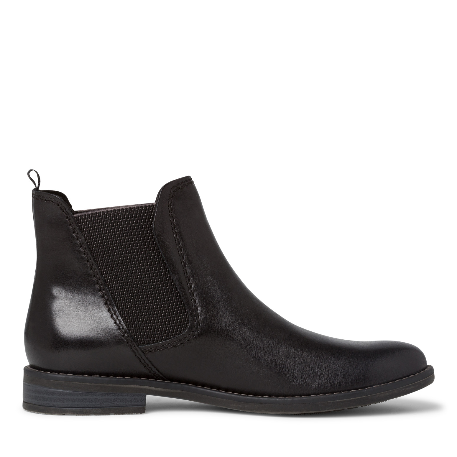 Leather Chelsea boot - black, BLACK ANTIC, hi-res