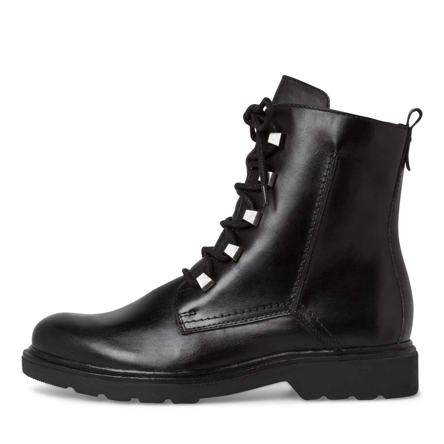Lederstiefelette - schwarz, BLACK NAPPA, hi-res