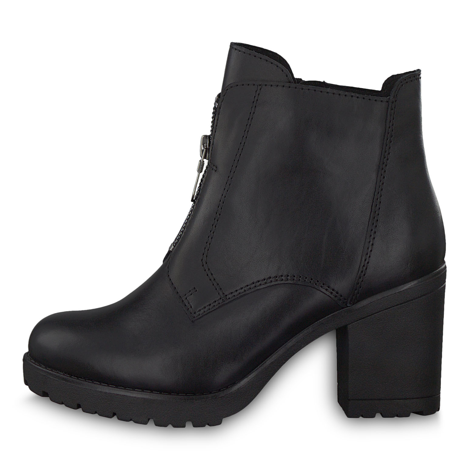 Lederstiefelette - schwarz, BLACK ANTIC, hi-res