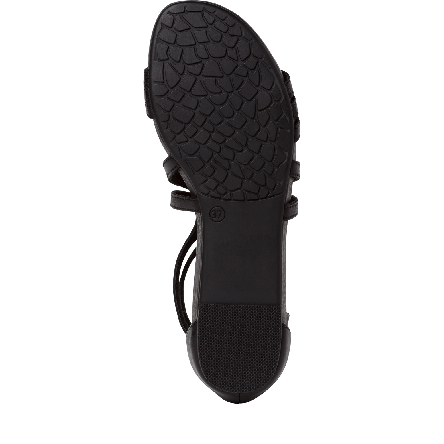 Ledersandale - schwarz, BLACK, hi-res