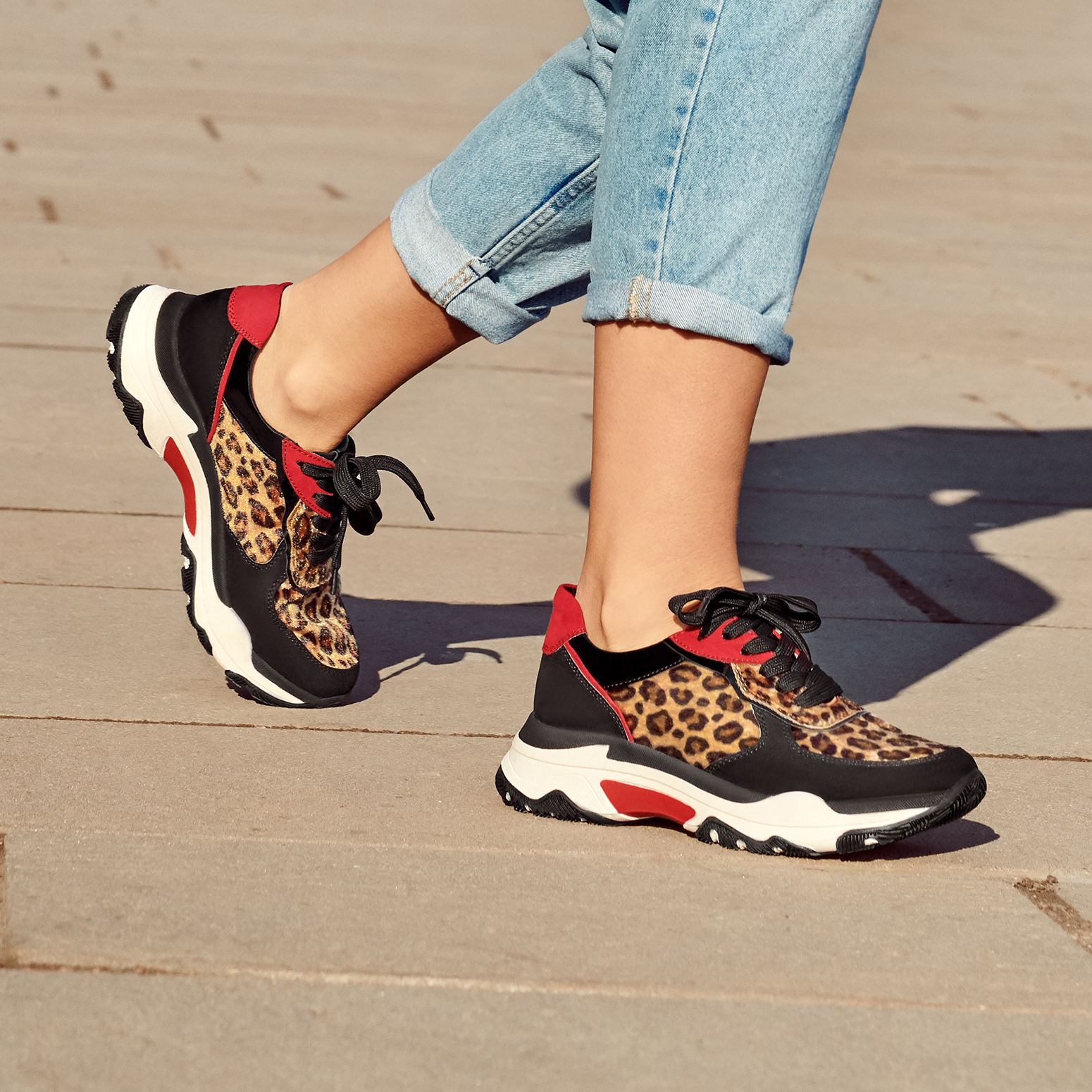 Sneaker - black, BLACK/LEO, hi-res