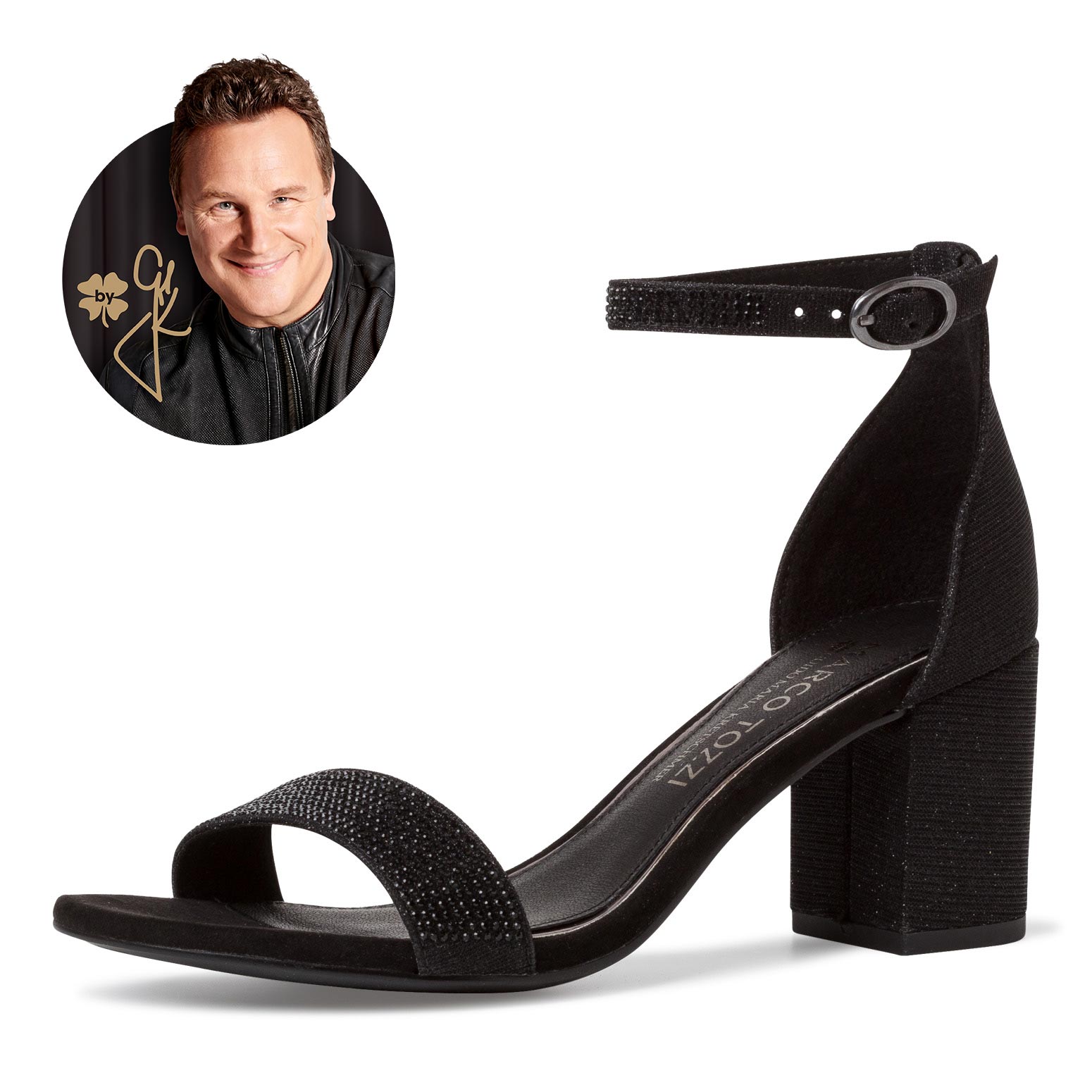 Sandalette - schwarz, BLACK METALLIC, hi-res