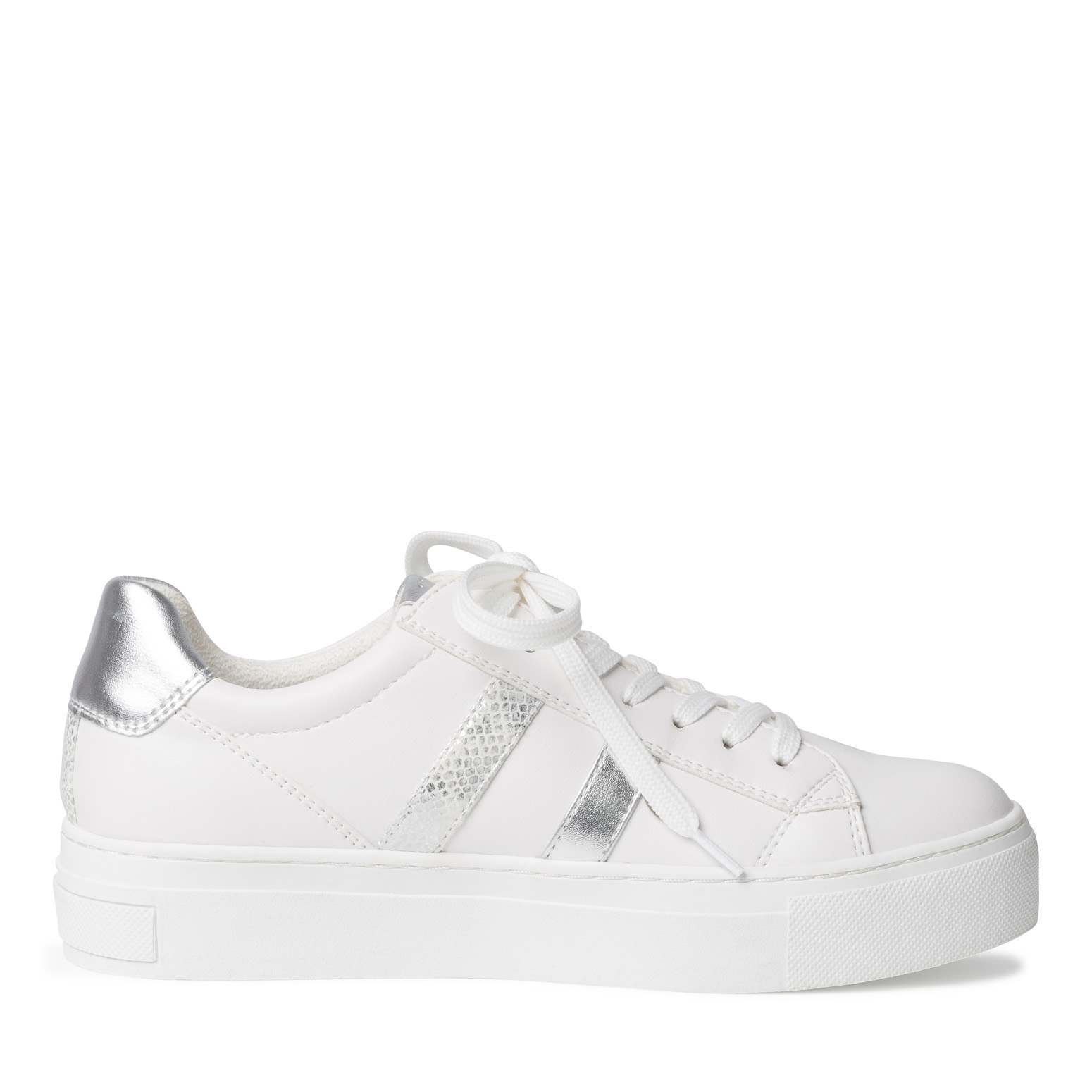 Sneaker - weiß, WHITE/SILVER, hi-res