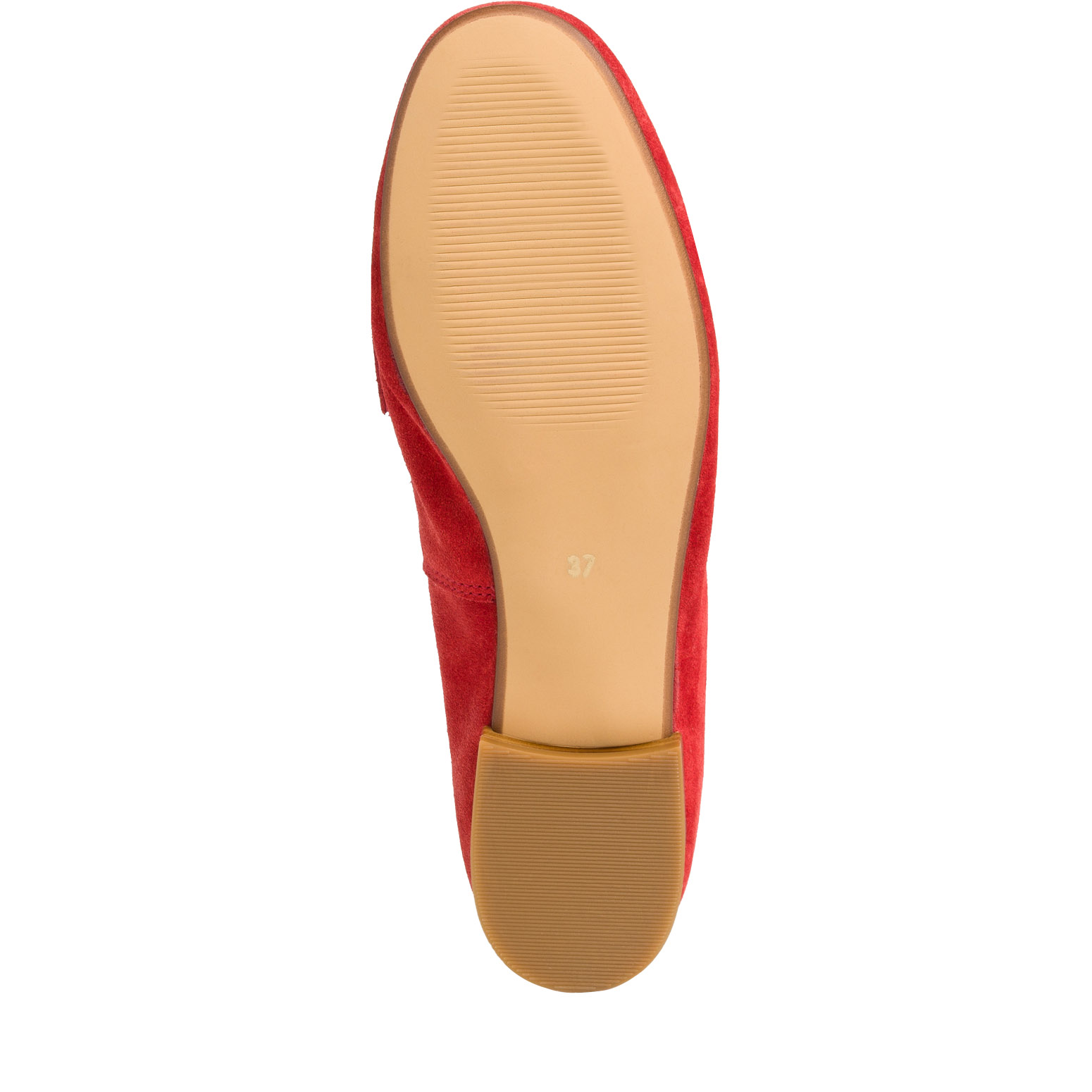 Lederslipper - rot, RED, hi-res