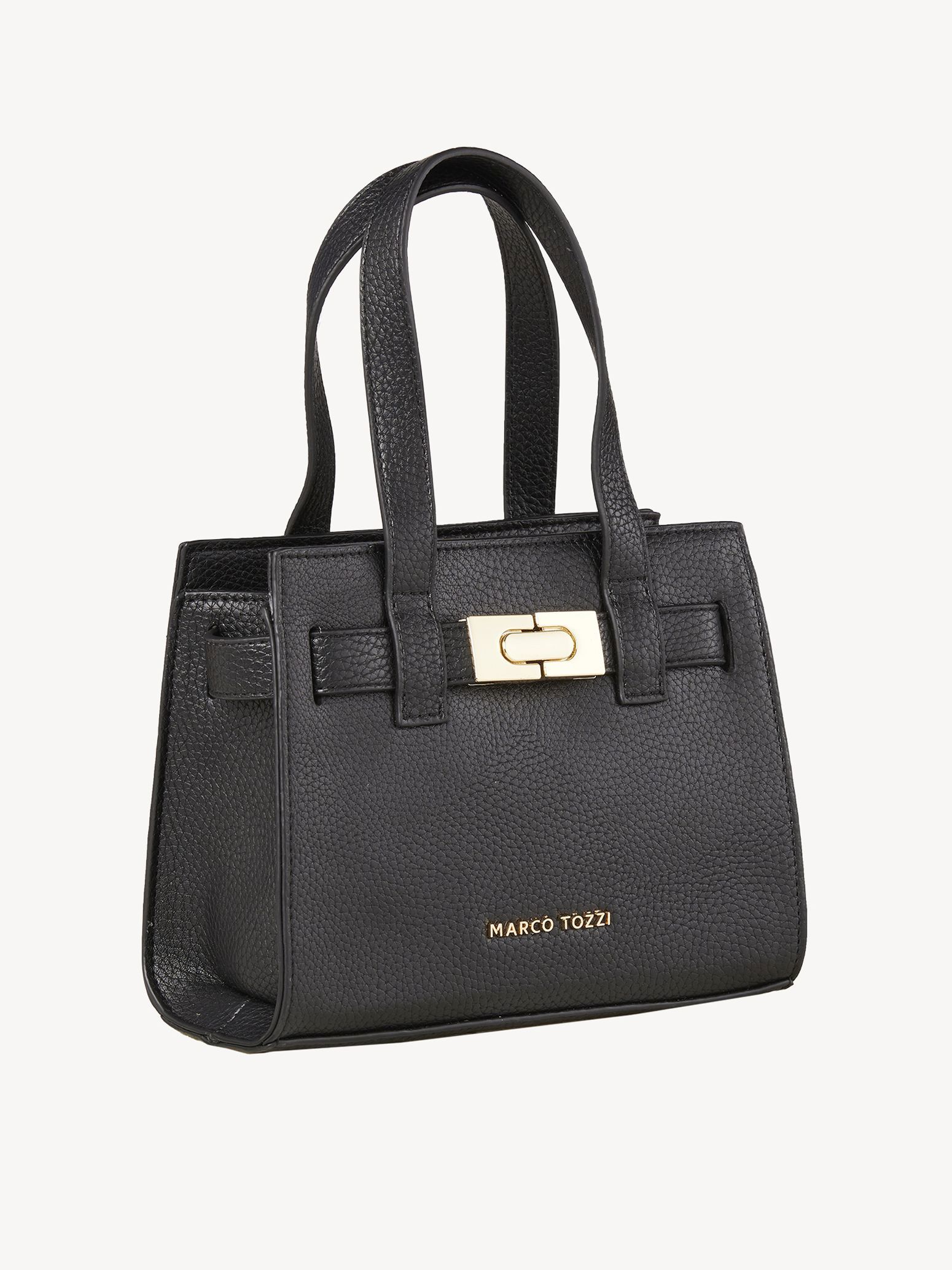 Handbag - black, BLACK/GOLD, hi-res