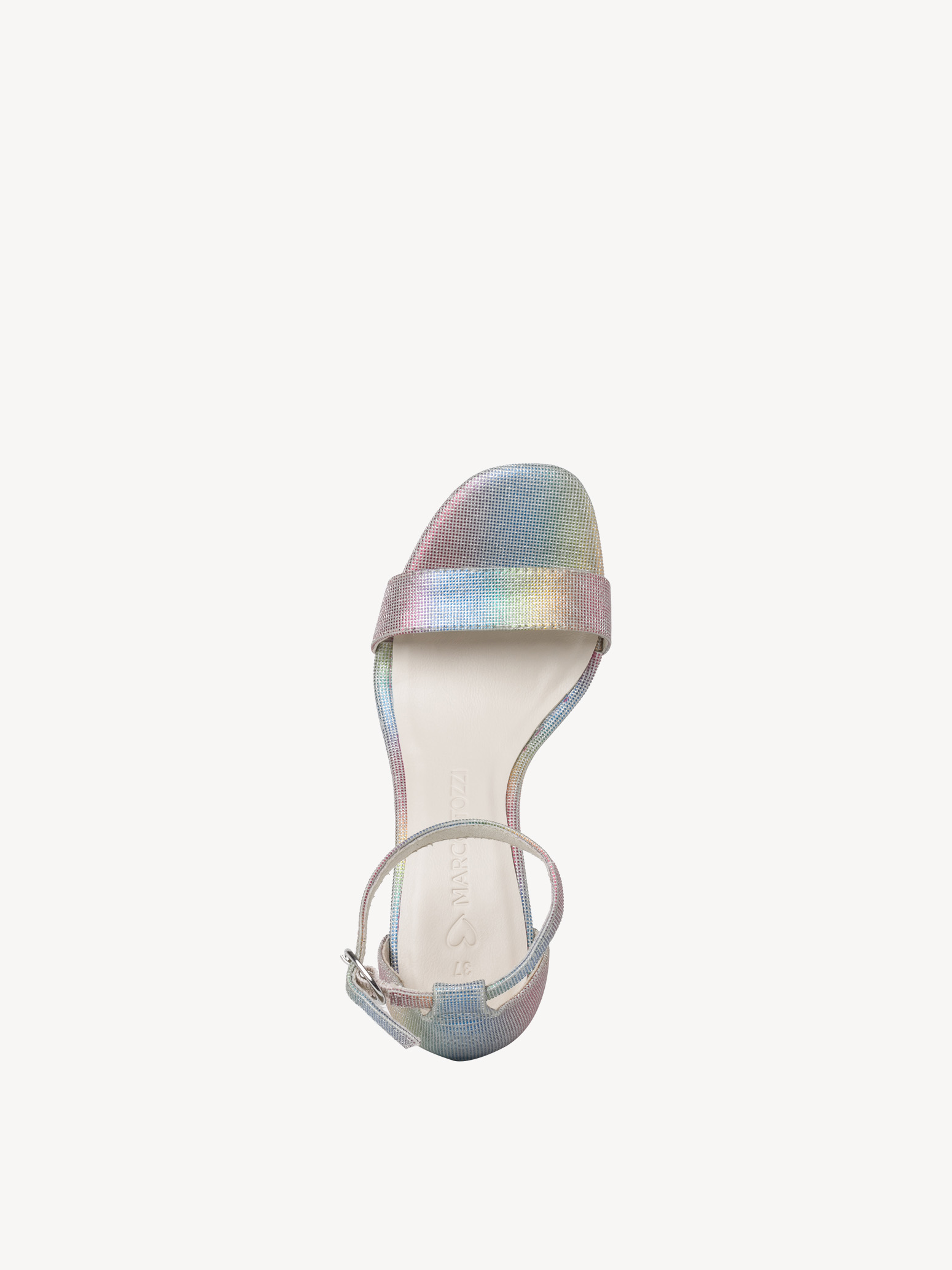 Heeled sandal - multicolor, RAINBOW MET., hi-res