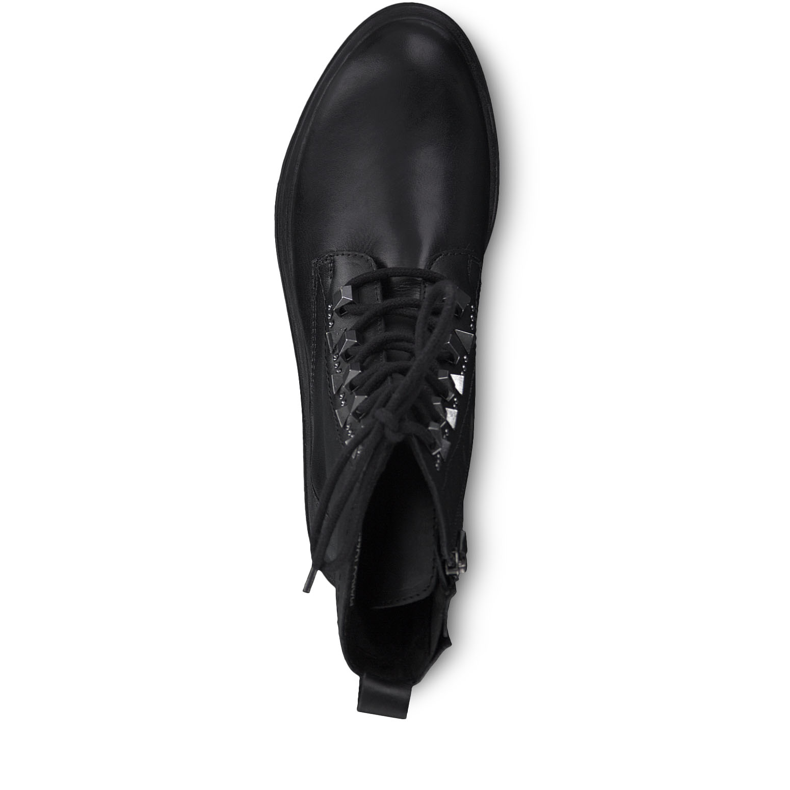 Leather Bootie - black, BLACK ANTIC, hi-res