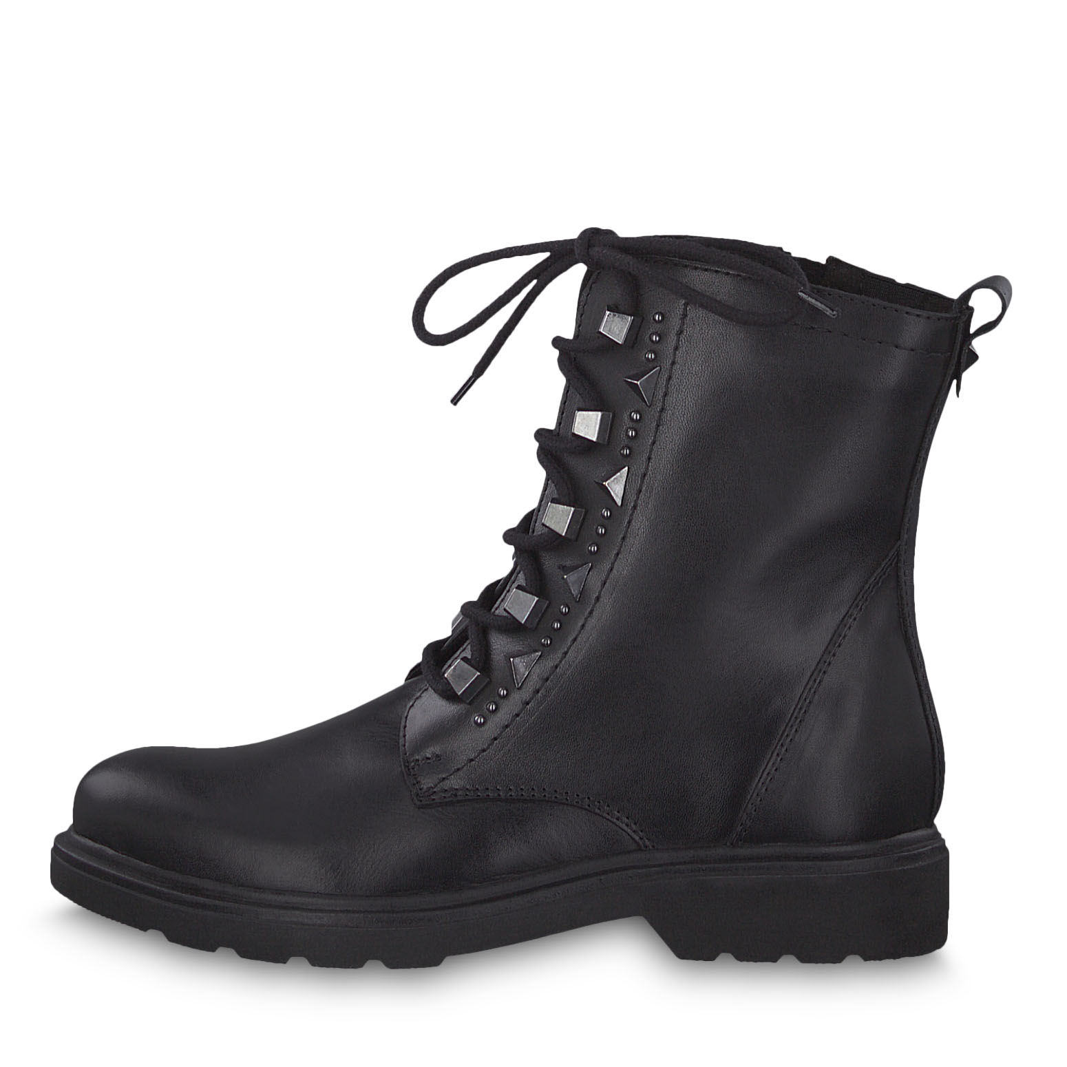 Leather Bootie - black, BLACK ANTIC, hi-res
