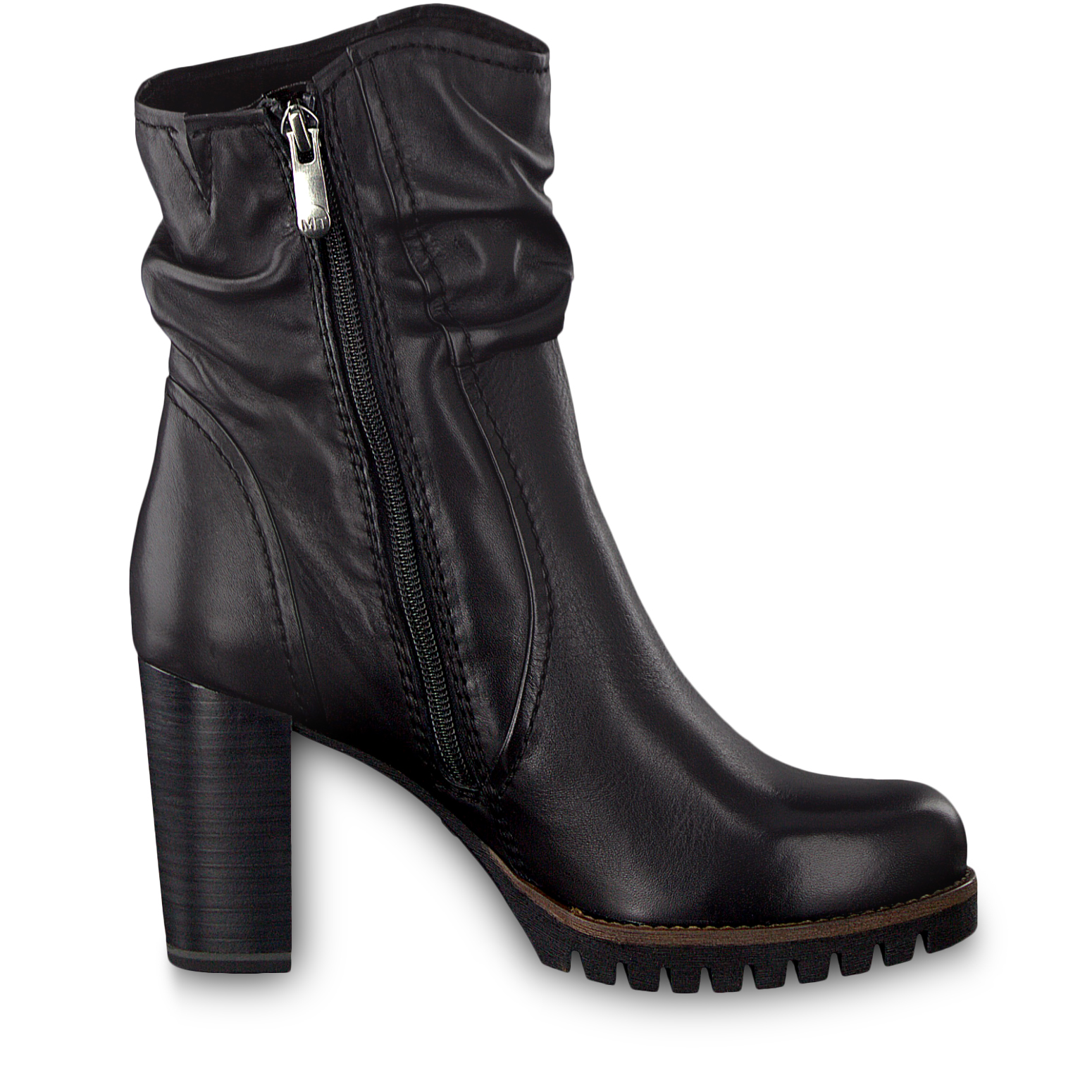 Bottine en cuir - noir, BLACK ANTIC, hi-res