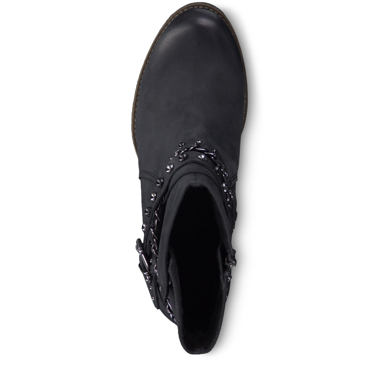 Bottine en cuir - noir, BLACK ANT.COMB, hi-res