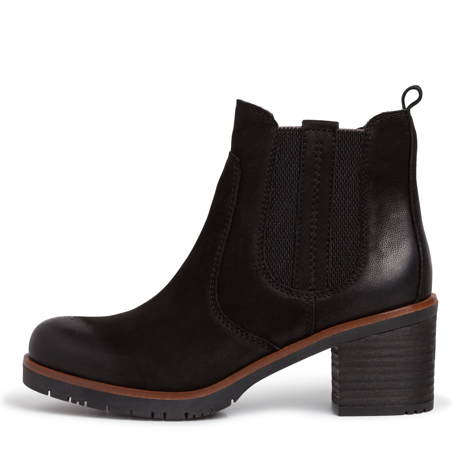 Leather Chelsea boot - black, BLACK, hi-res