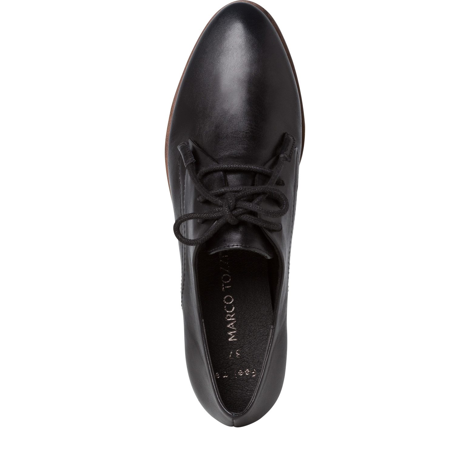 Lederhalbschuh - schwarz, BLACK ANTIC, hi-res