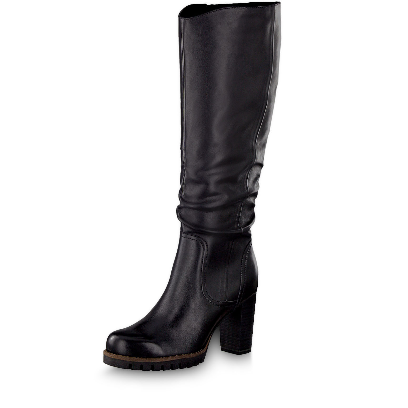 Leather Boots - black, BLACK ANTIC, hi-res