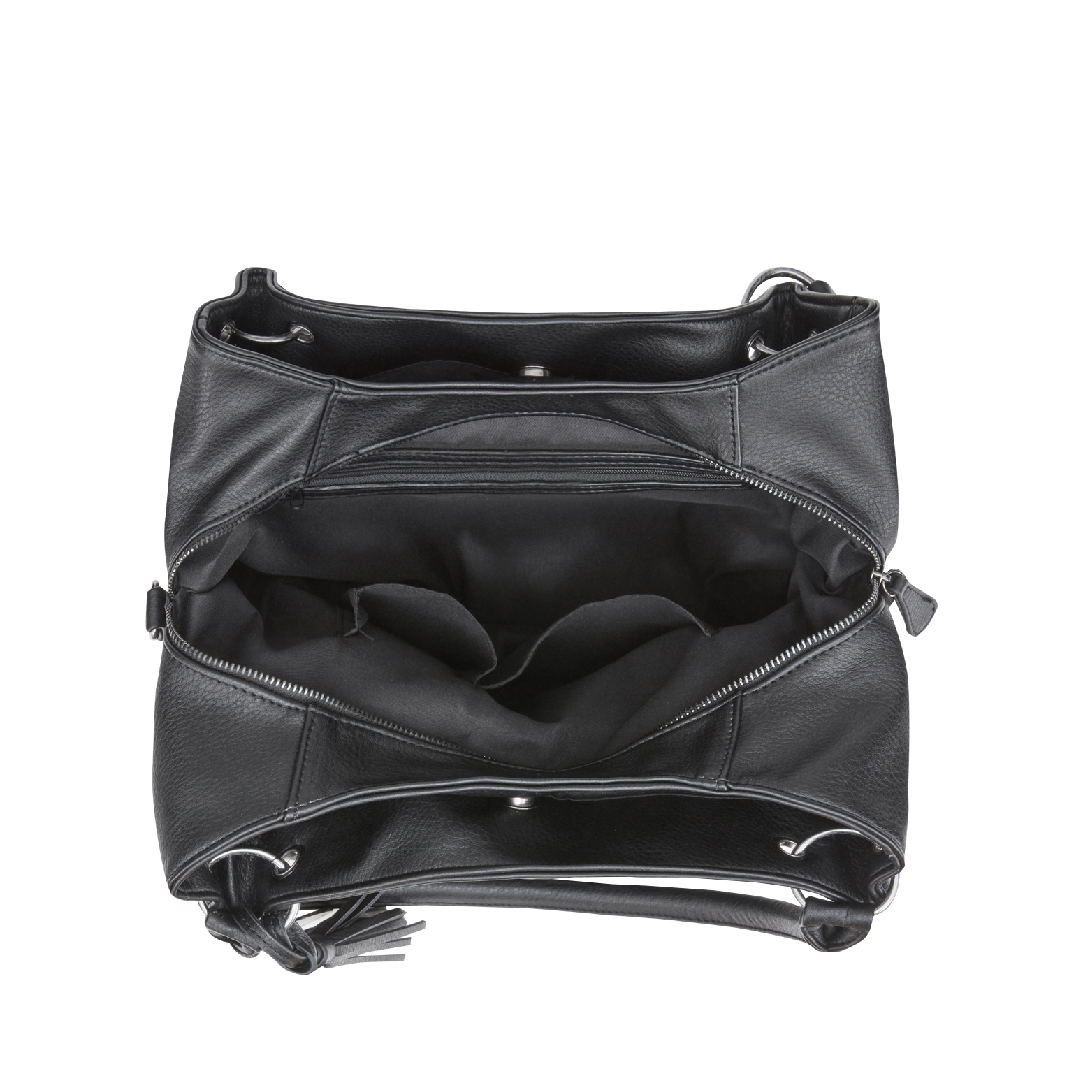 Handbag - black, BLACK, hi-res