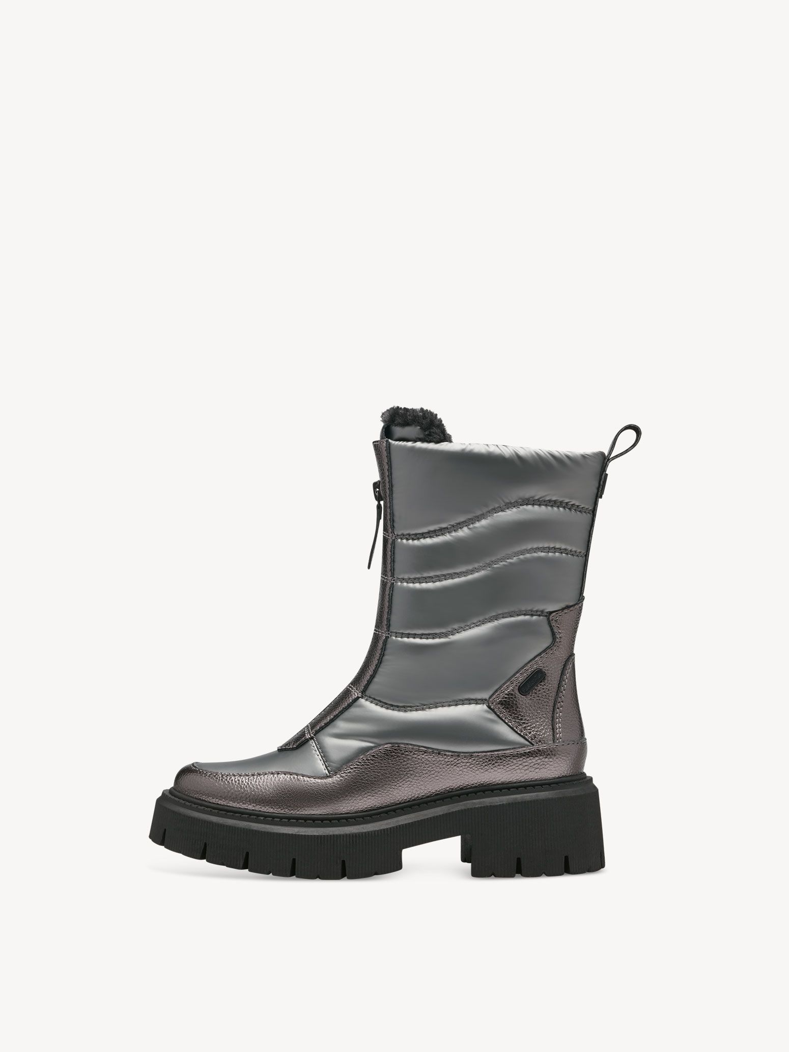 Stiefelette - metallic Warmfutter