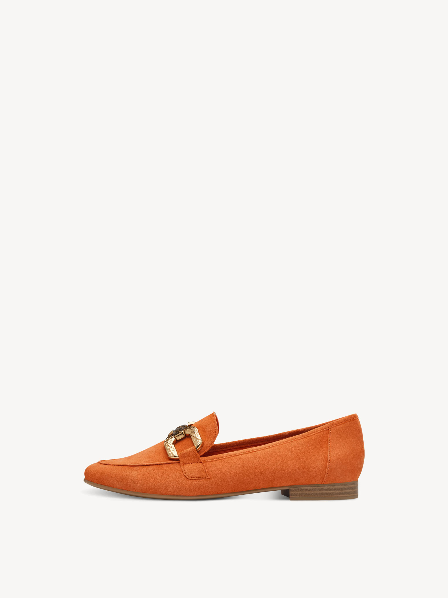 Lederslipper - orange