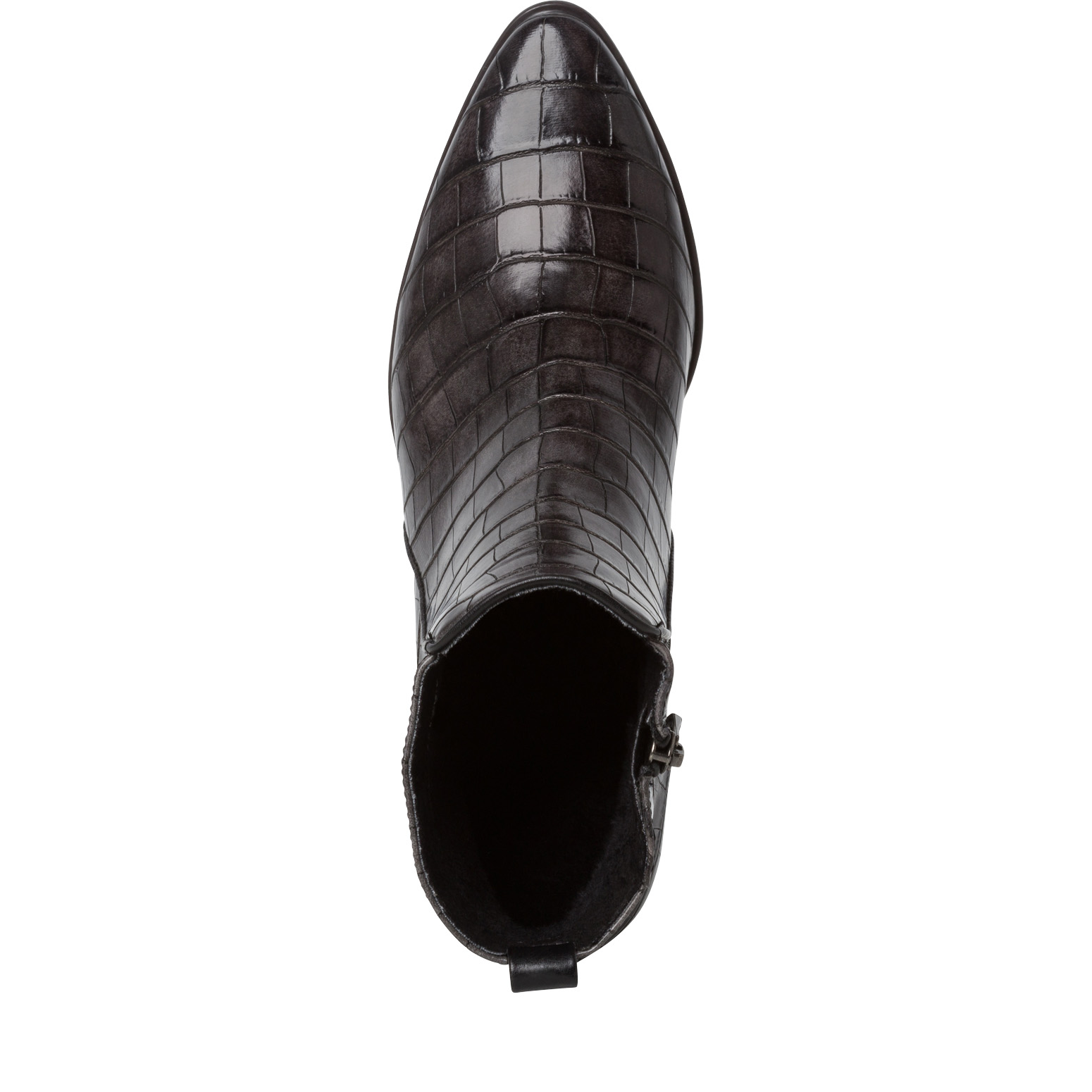 Bootie - grey, DK.GREY CROCO, hi-res
