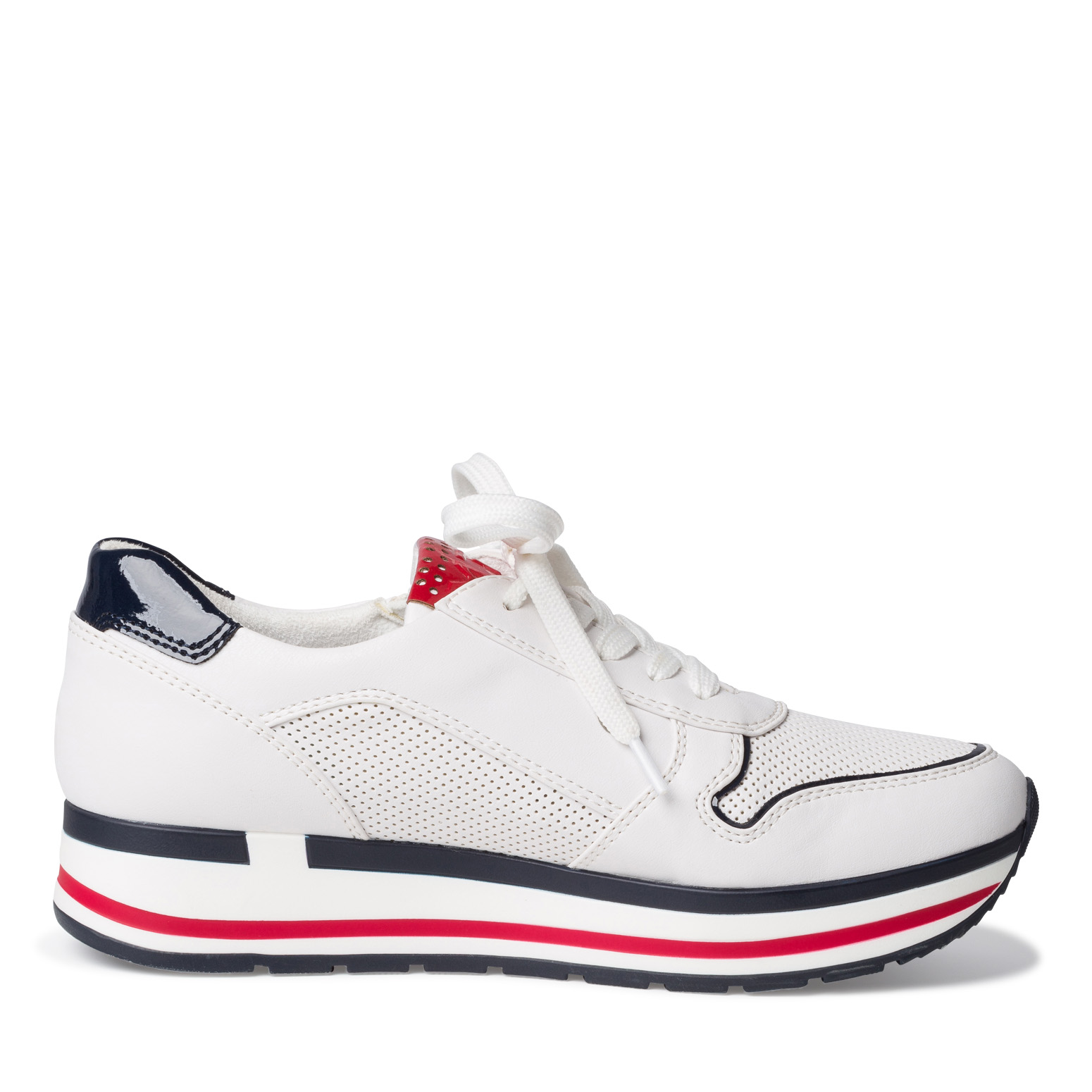 Sneaker - weiß, WHITE/NAVY COM, hi-res