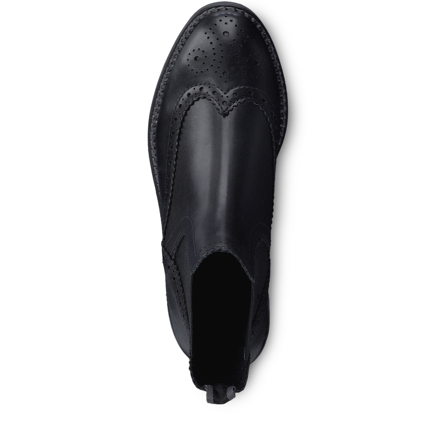 Bottine Chelsea en cuir - noir, BLACK ANT.COMB, hi-res