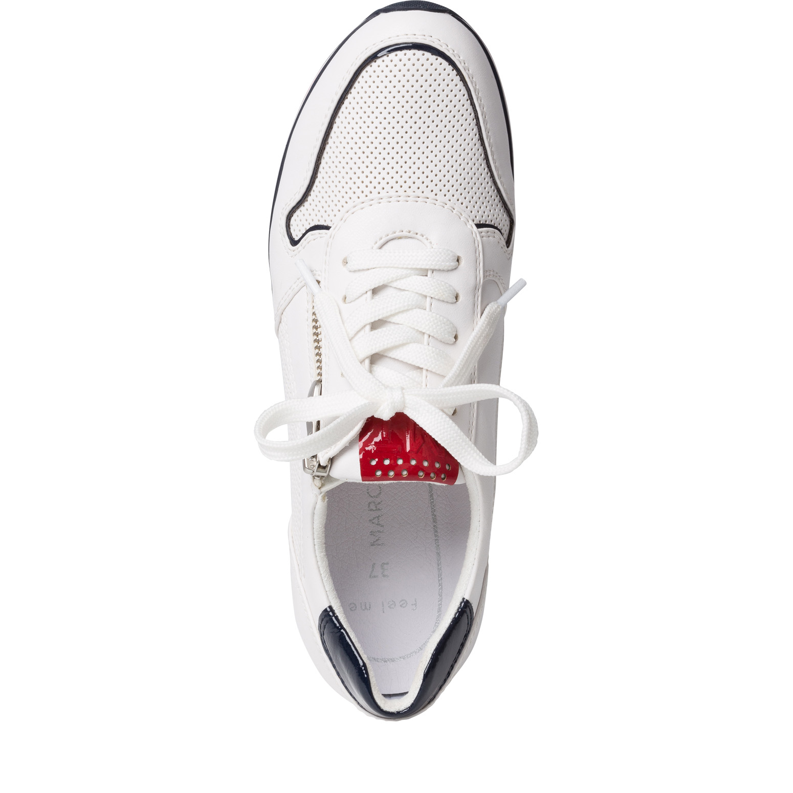 Sneaker - weiß, WHITE/NAVY COM, hi-res