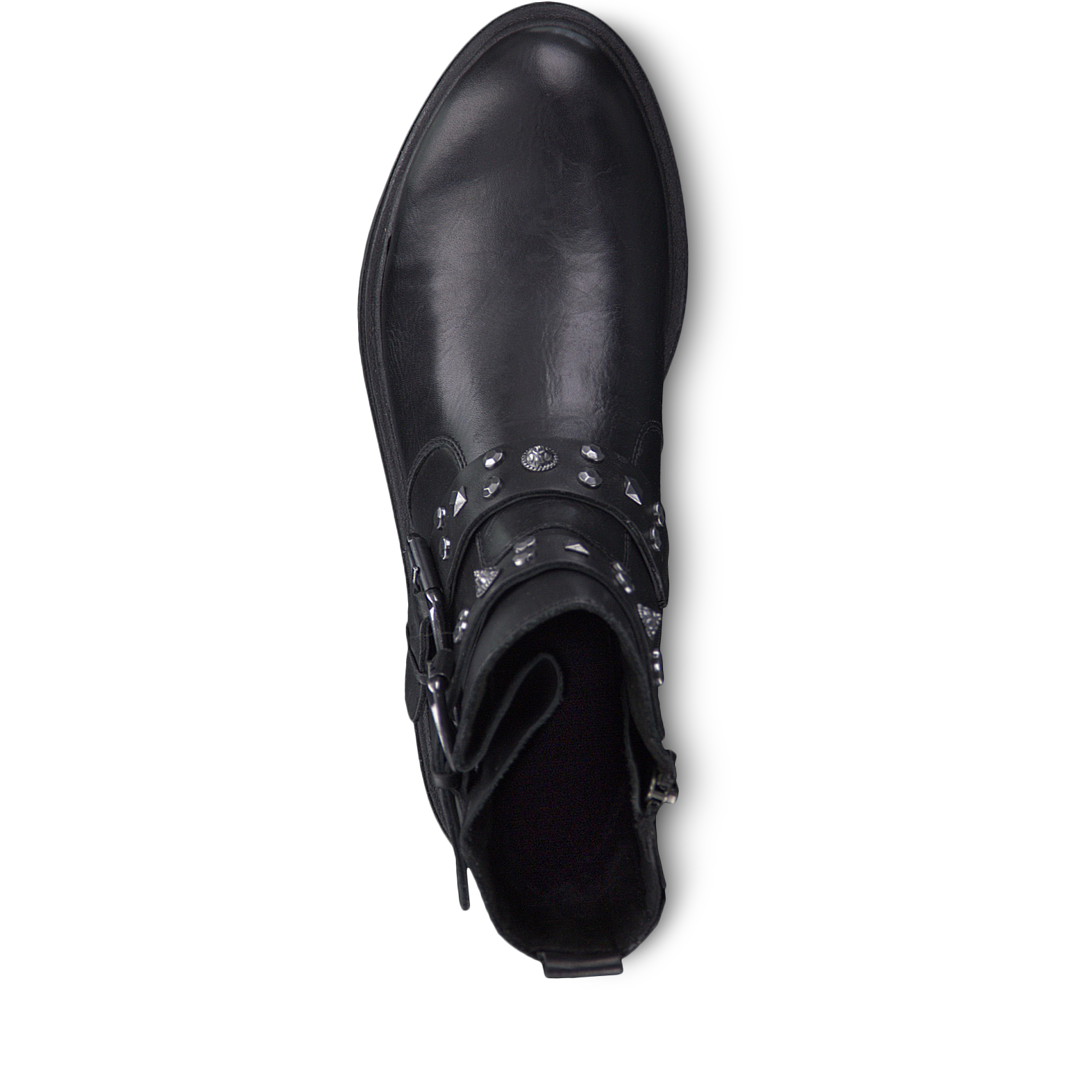 Lederstiefelette - schwarz, BLACK NAPPA, hi-res