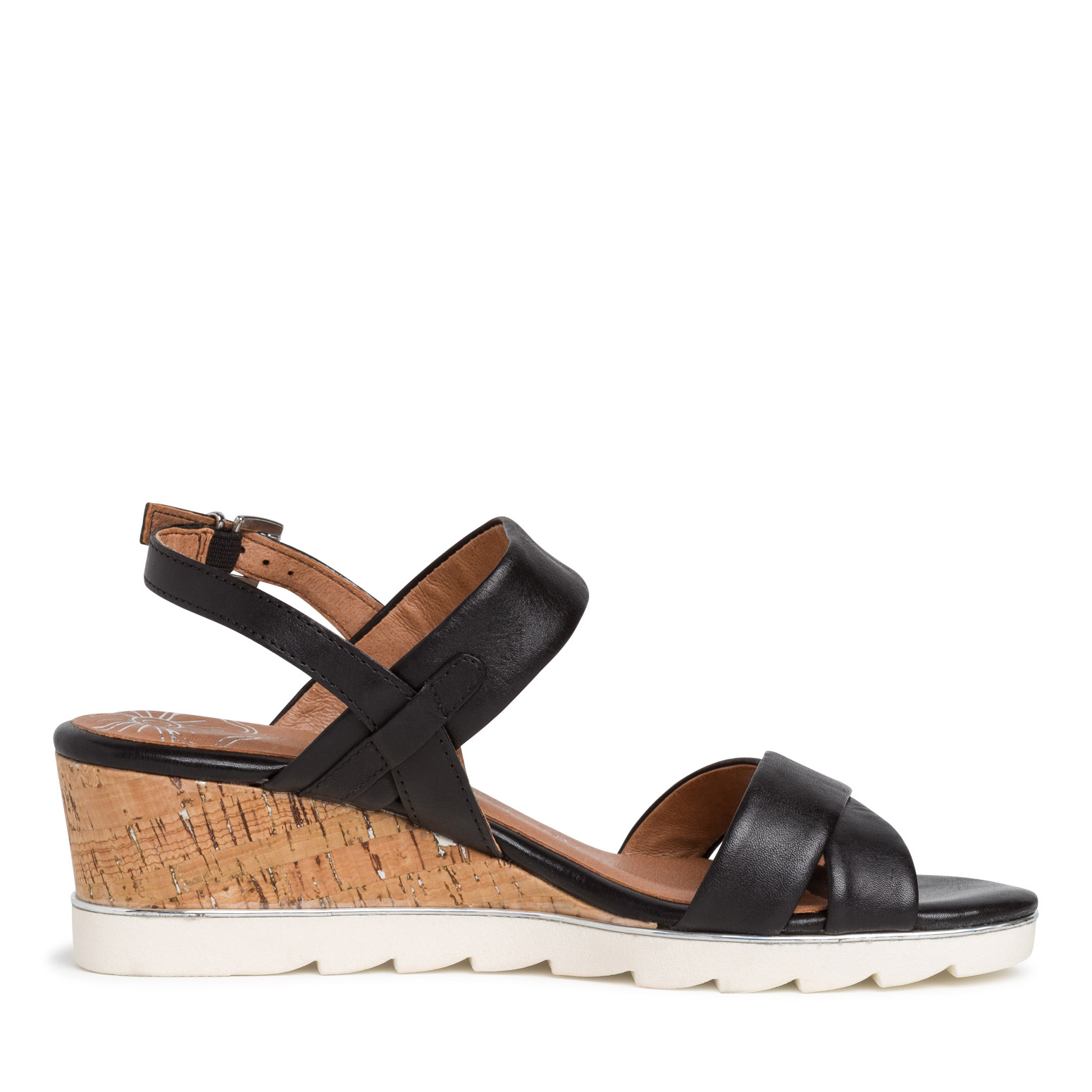 Heeled sandal - black, BLACK, hi-res