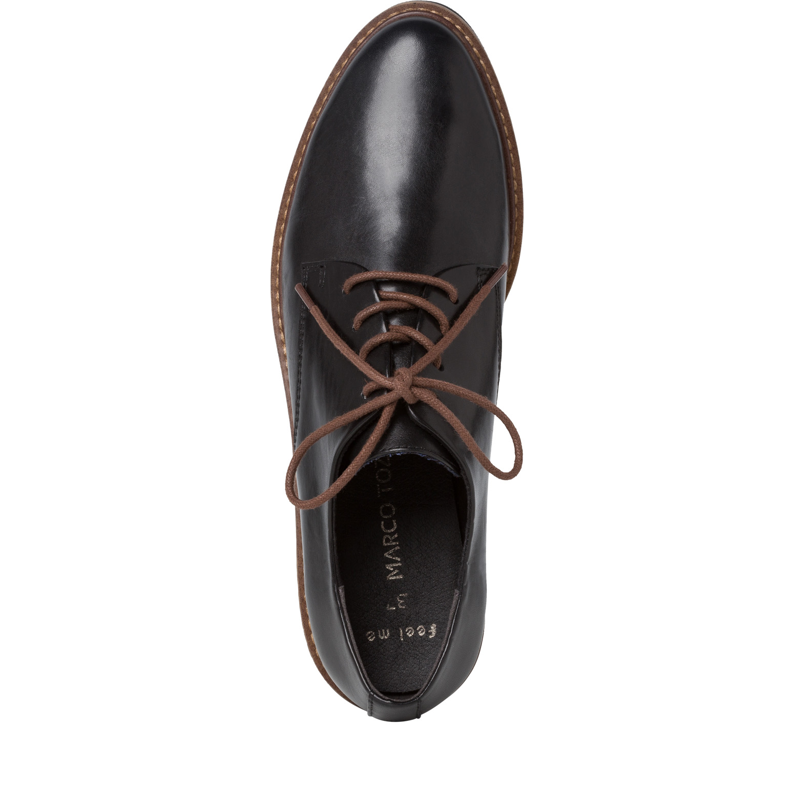 Lederhalbschuh - schwarz, BLACK COMB, hi-res