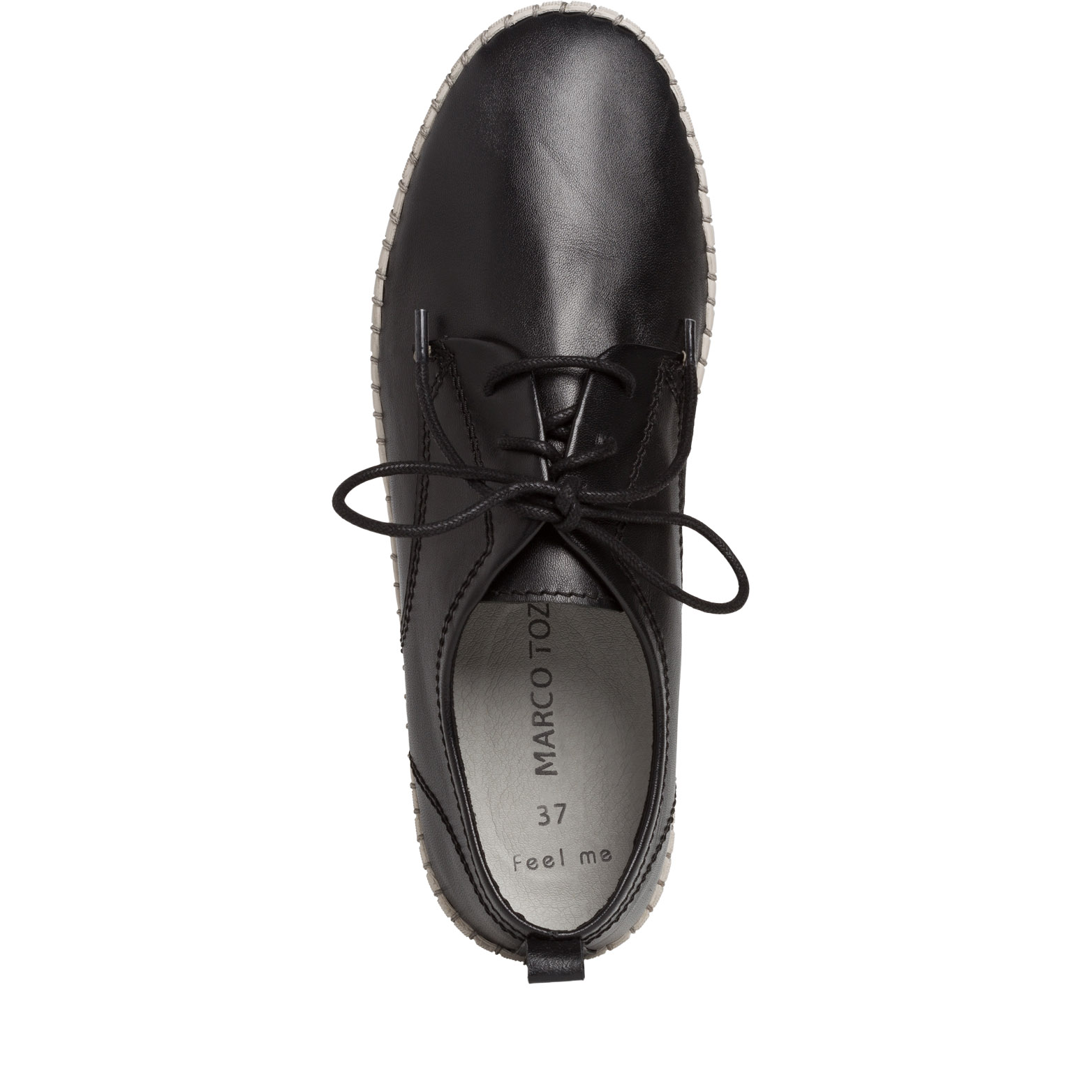Lederhalbschuh - schwarz, BLACK, hi-res