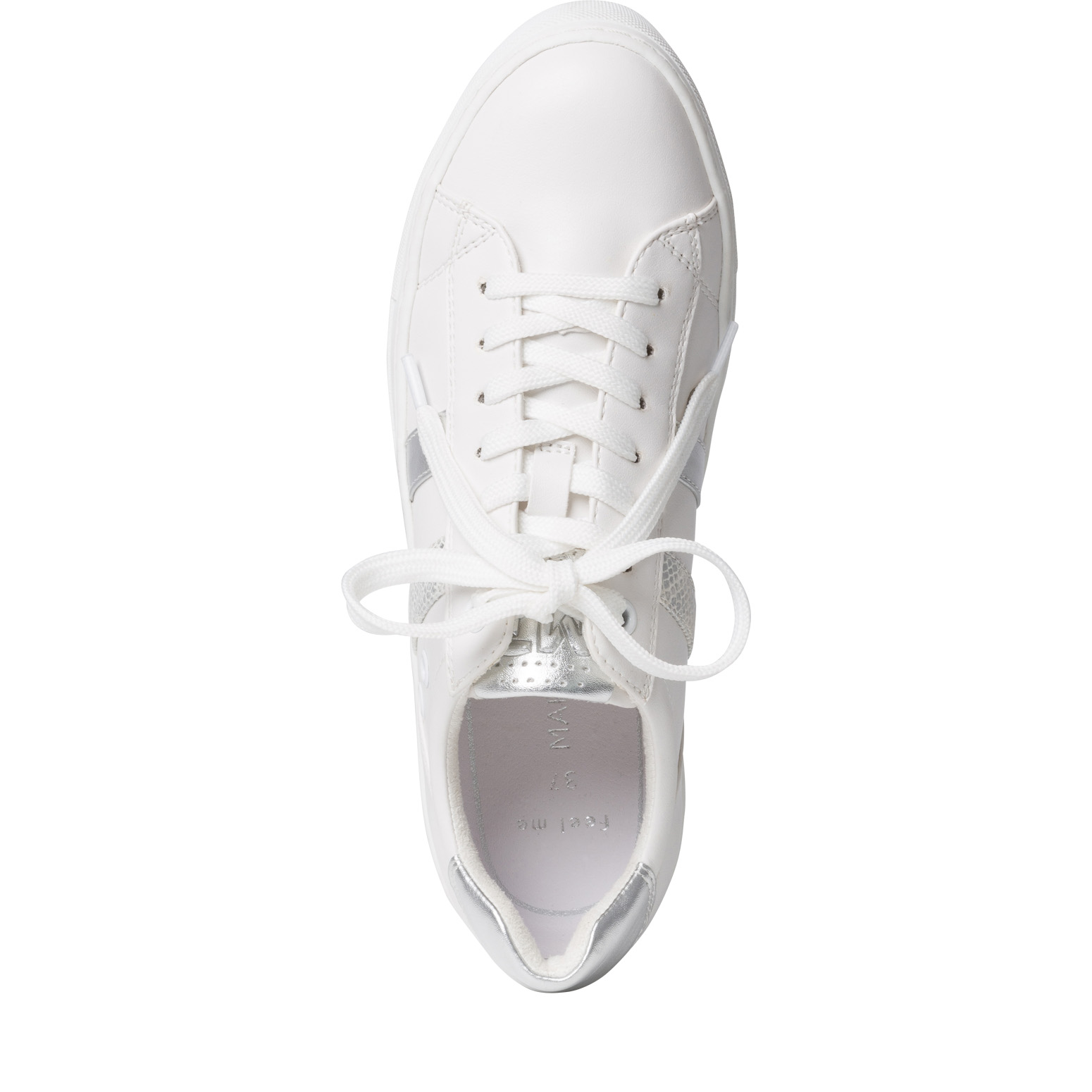 Sneaker - weiß, WHITE/SILVER, hi-res