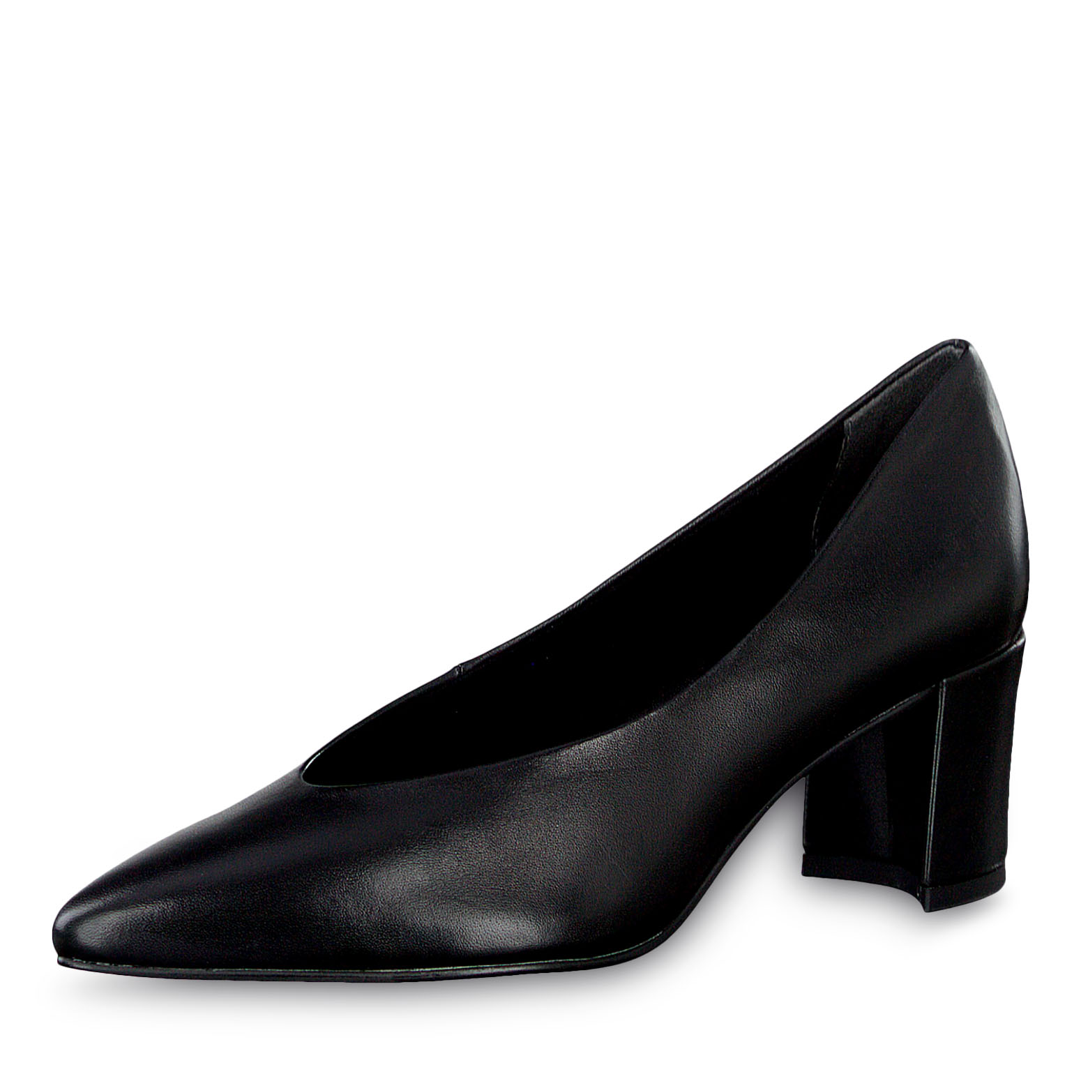 Escarpin en cuir - noir, BLACK ANTIC, hi-res