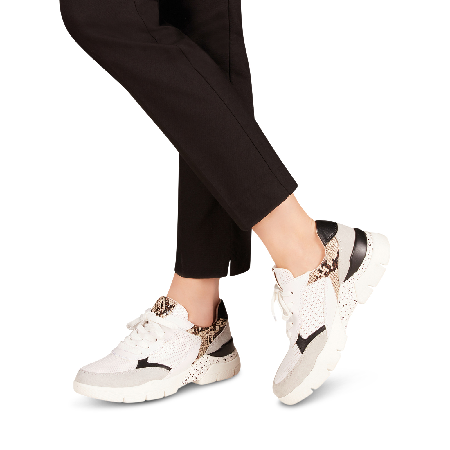 Sneaker - weiß, WHITE/SNAKE, hi-res