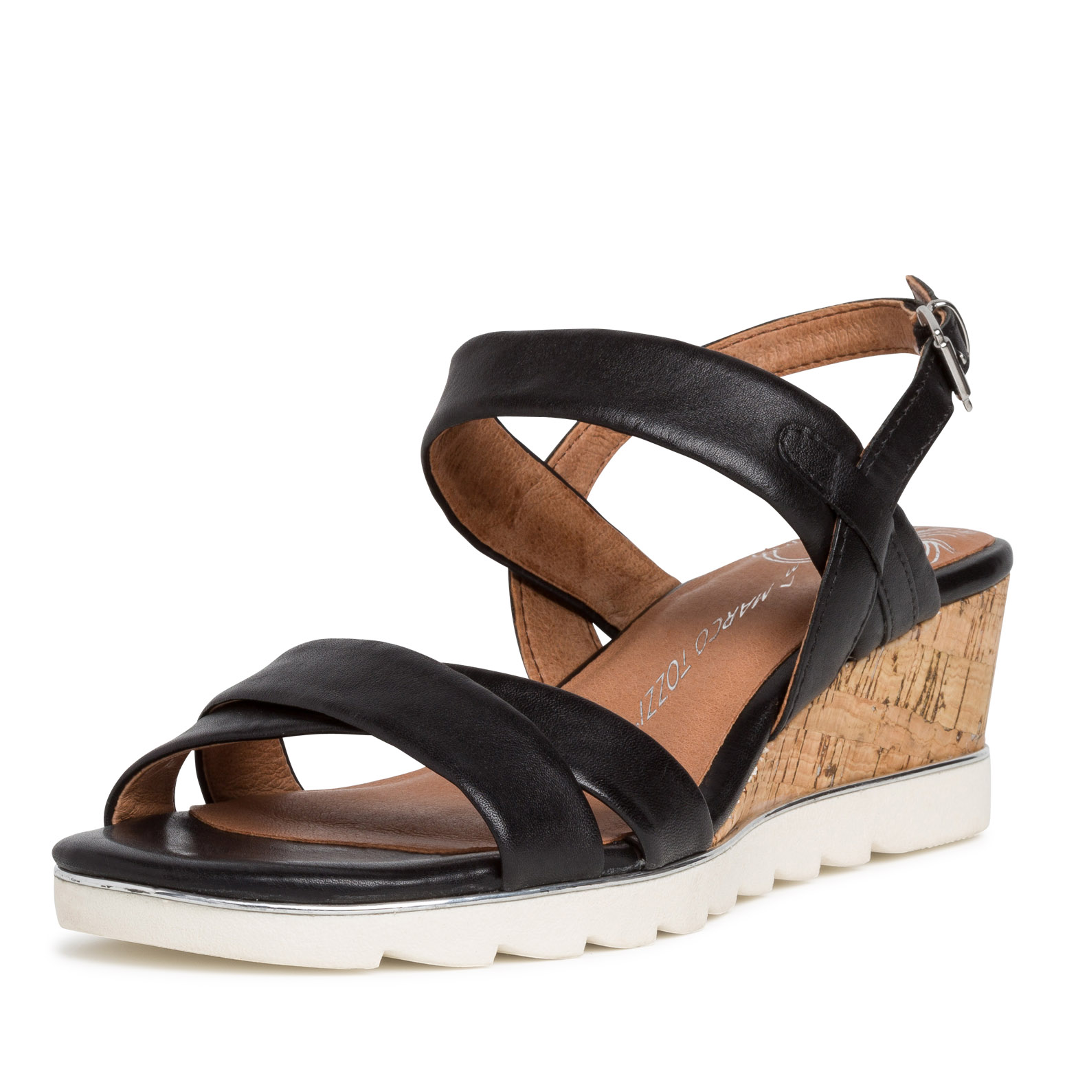 Heeled sandal - black, BLACK, hi-res