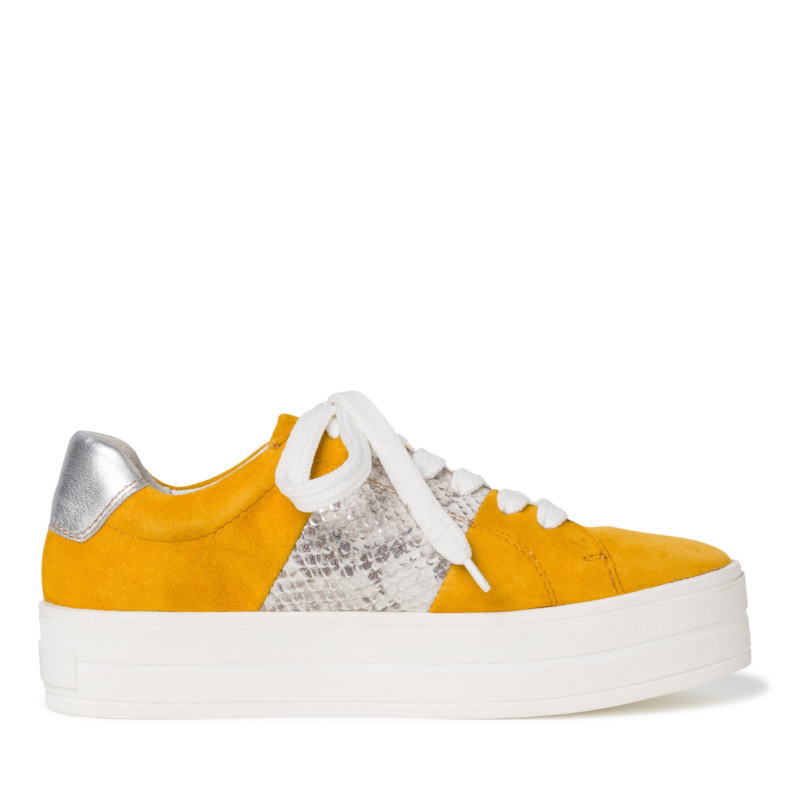 Ledersneaker - gelb, SAFFRON COMB, hi-res