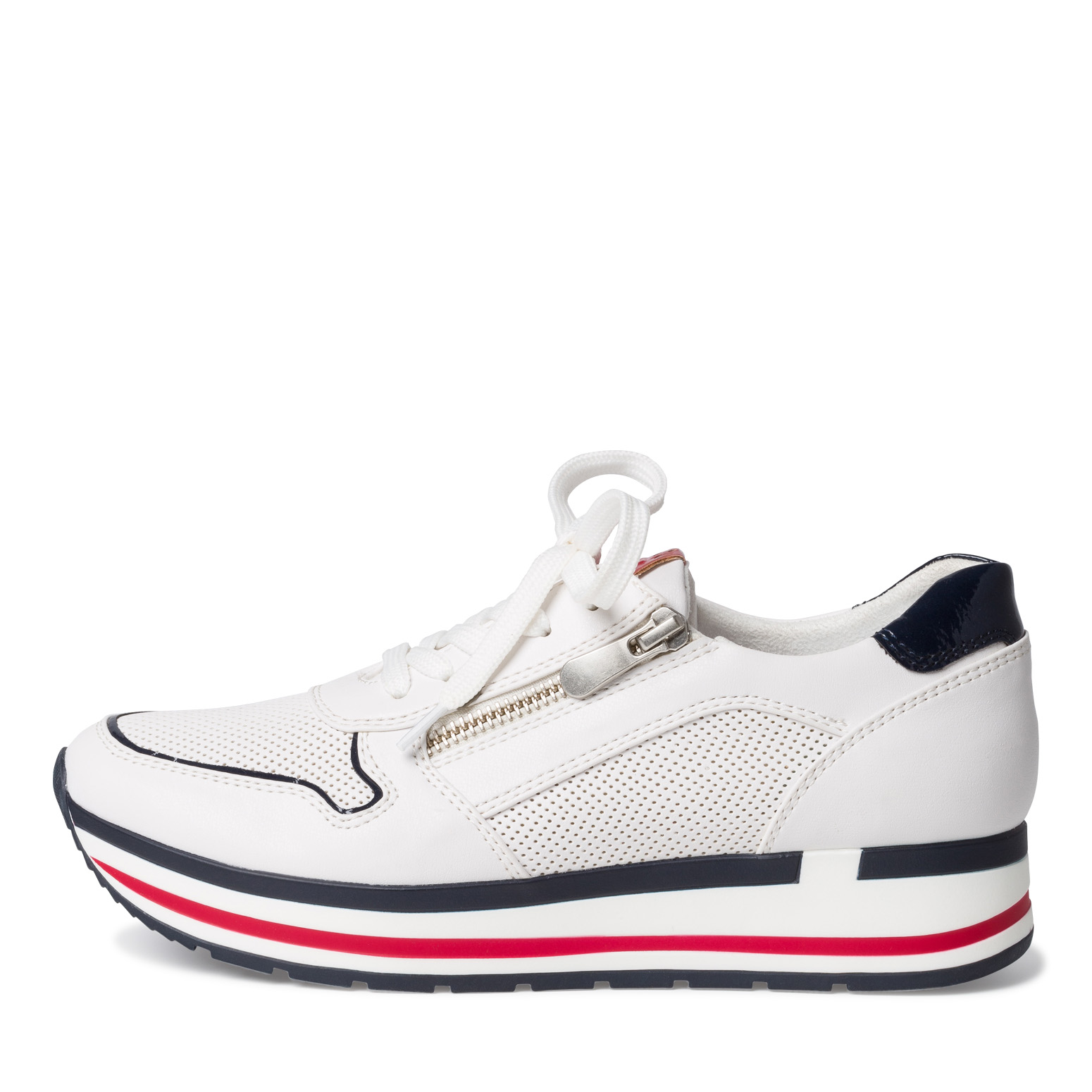 Sneaker - weiß, WHITE/NAVY COM, hi-res