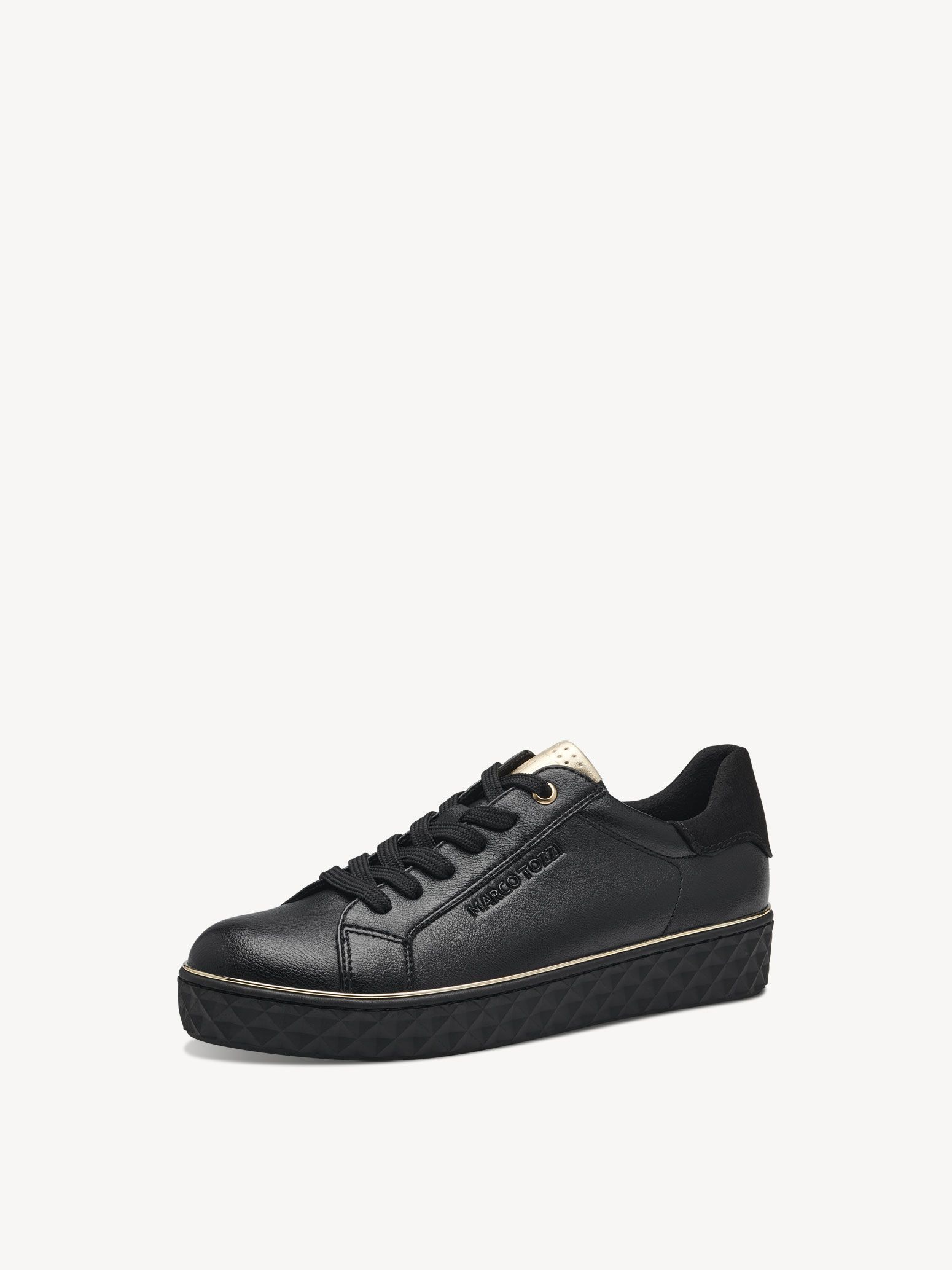Sneaker - black, BLACK/GOLD, hi-res
