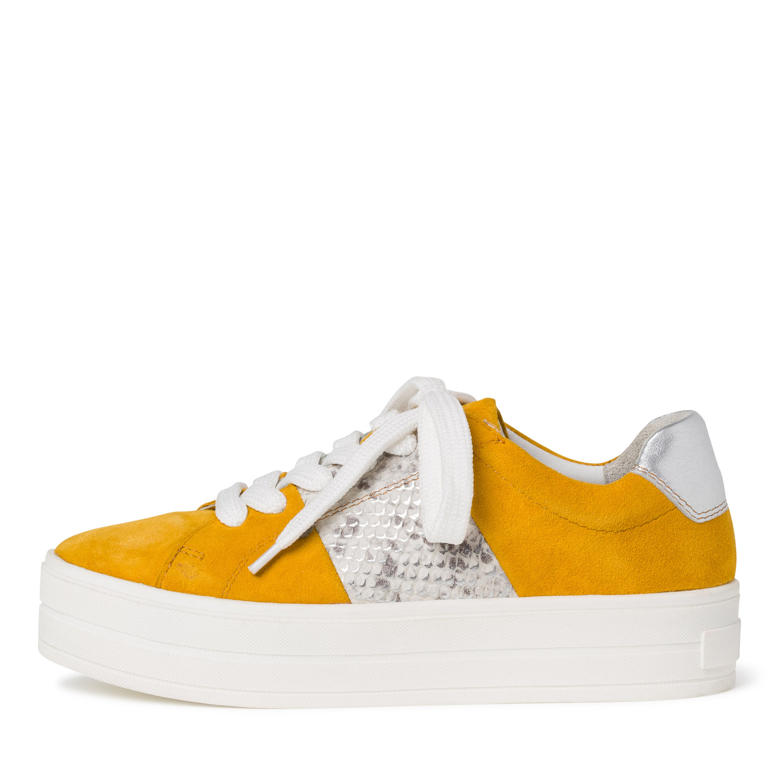 Ledersneaker - gelb, SAFFRON COMB, hi-res