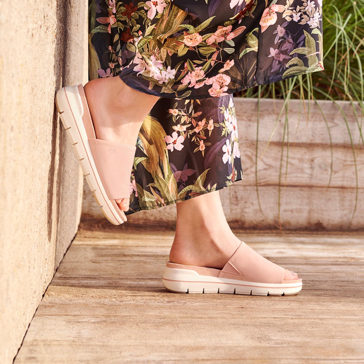 Heeled sandal - rose, ROSE, hi-res