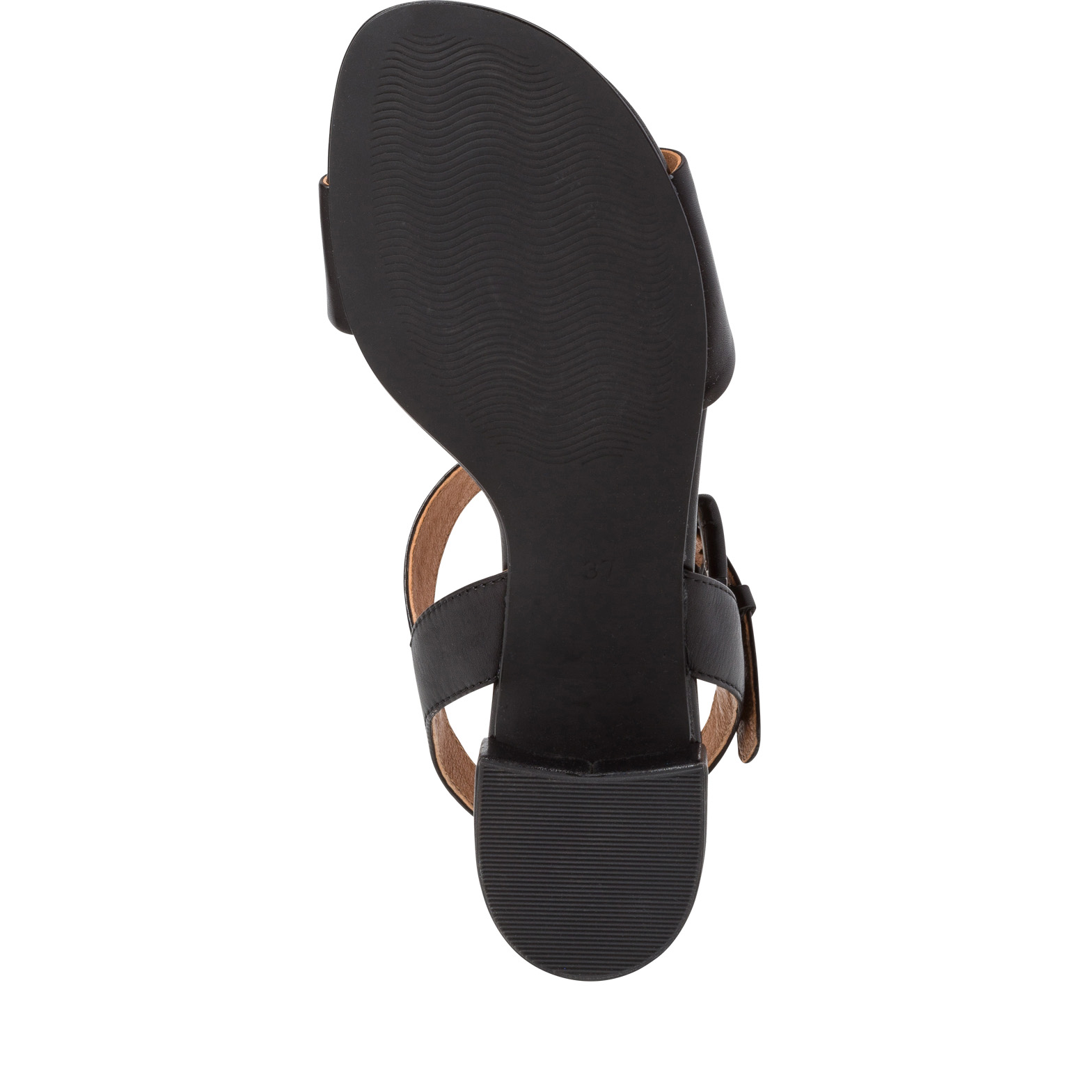 sandal a talon noir