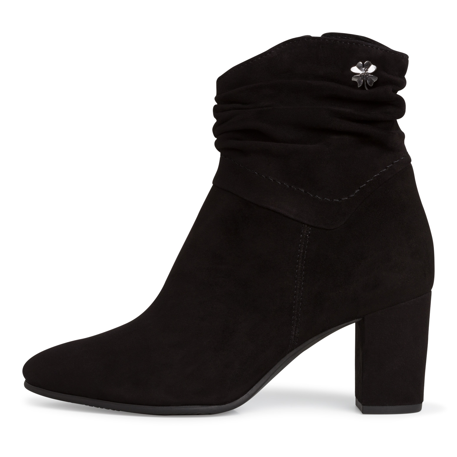Lederstiefelette - schwarz, BLACK, hi-res
