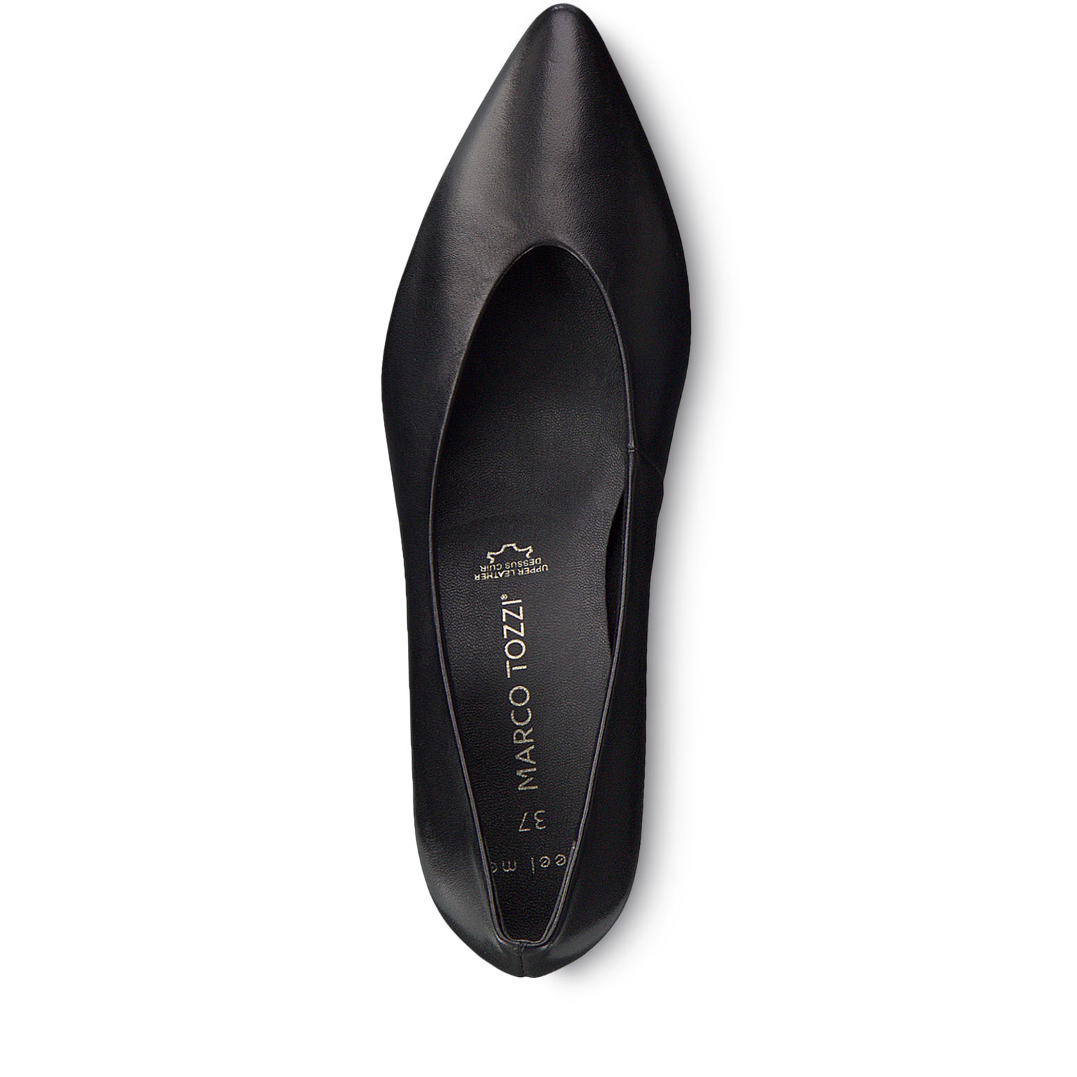 Escarpin en cuir - noir, BLACK ANTIC, hi-res