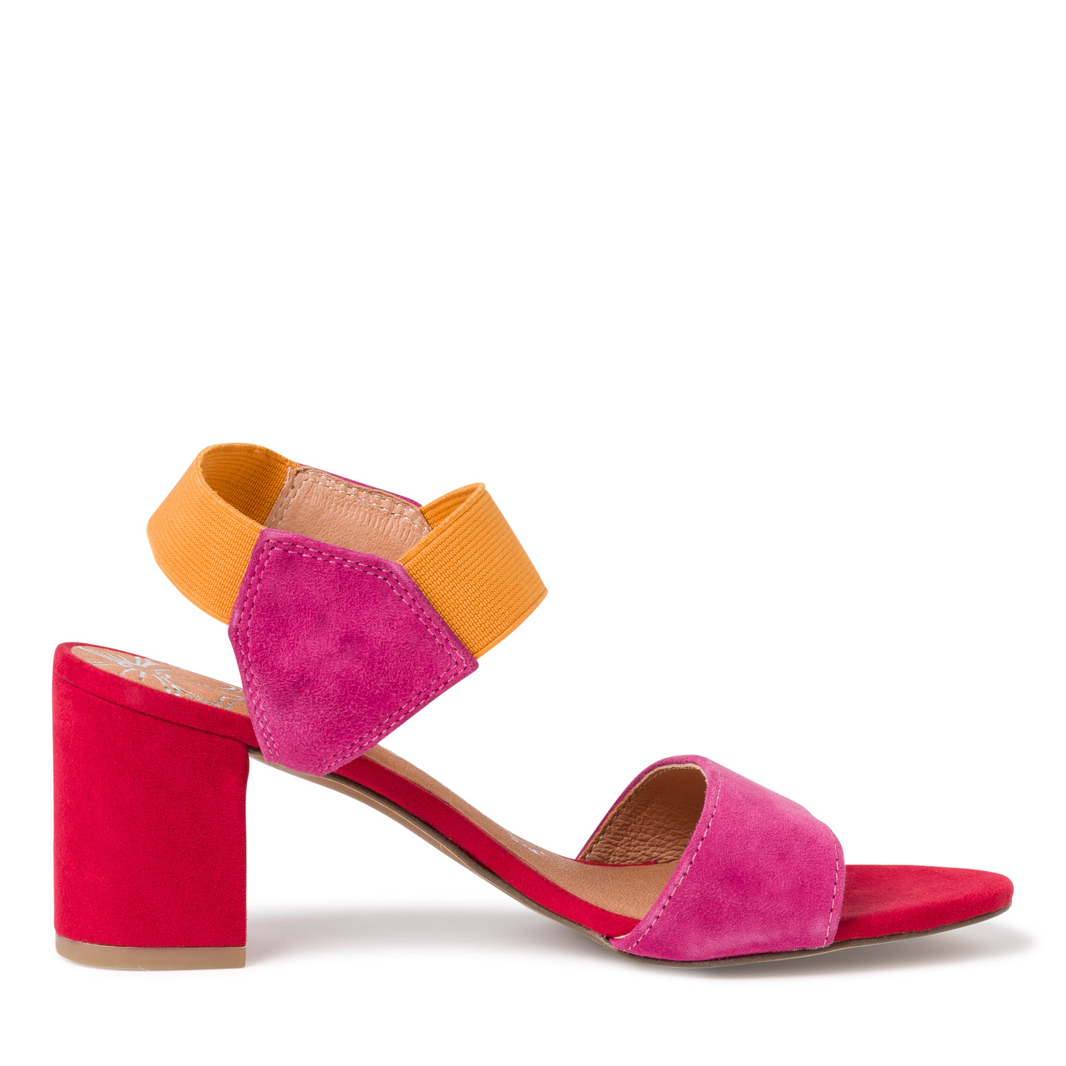 Heeled sandal - rose, PINK COMB, hi-res